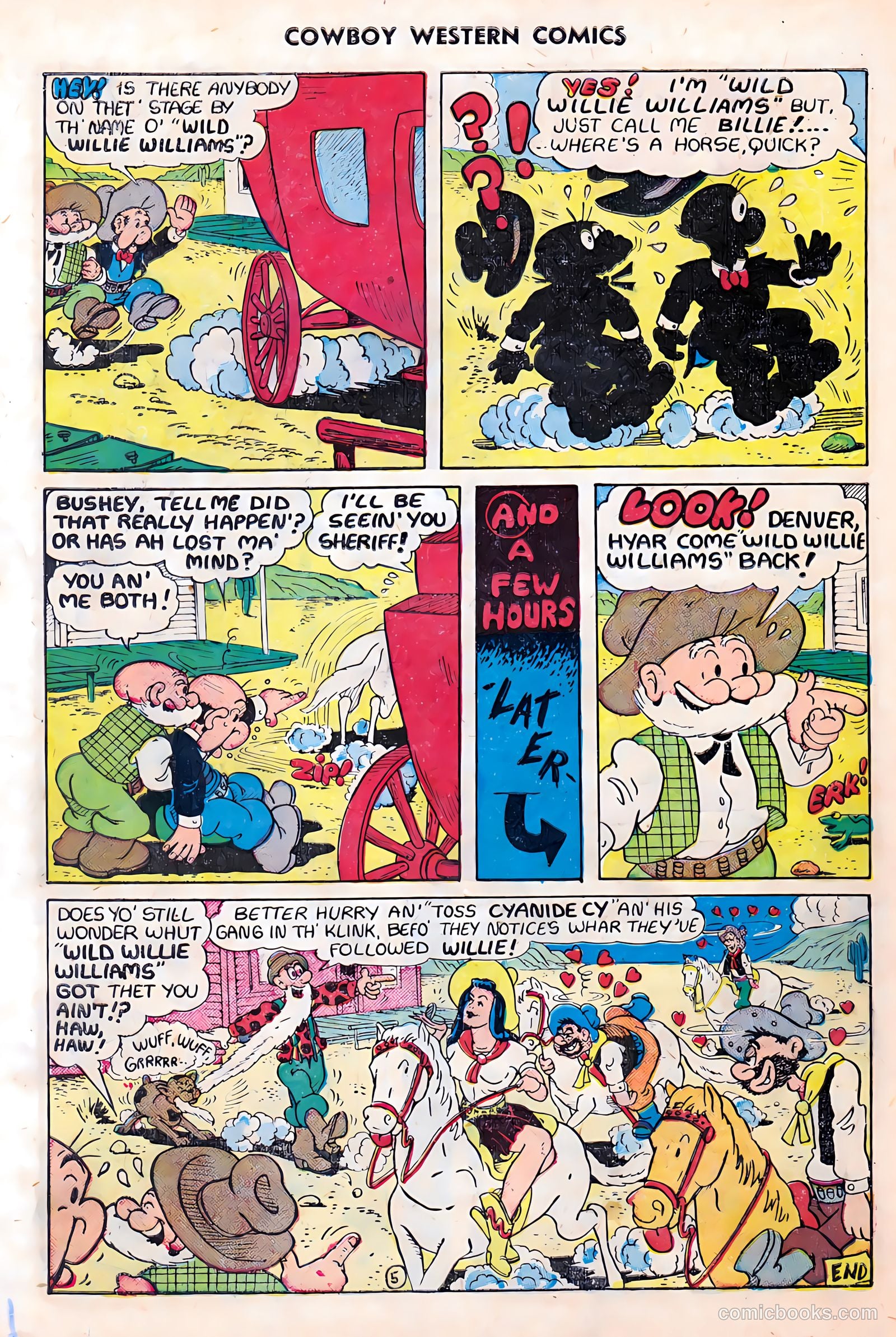 Cowboy Western Comics #28 (1950) — page 34 of 36