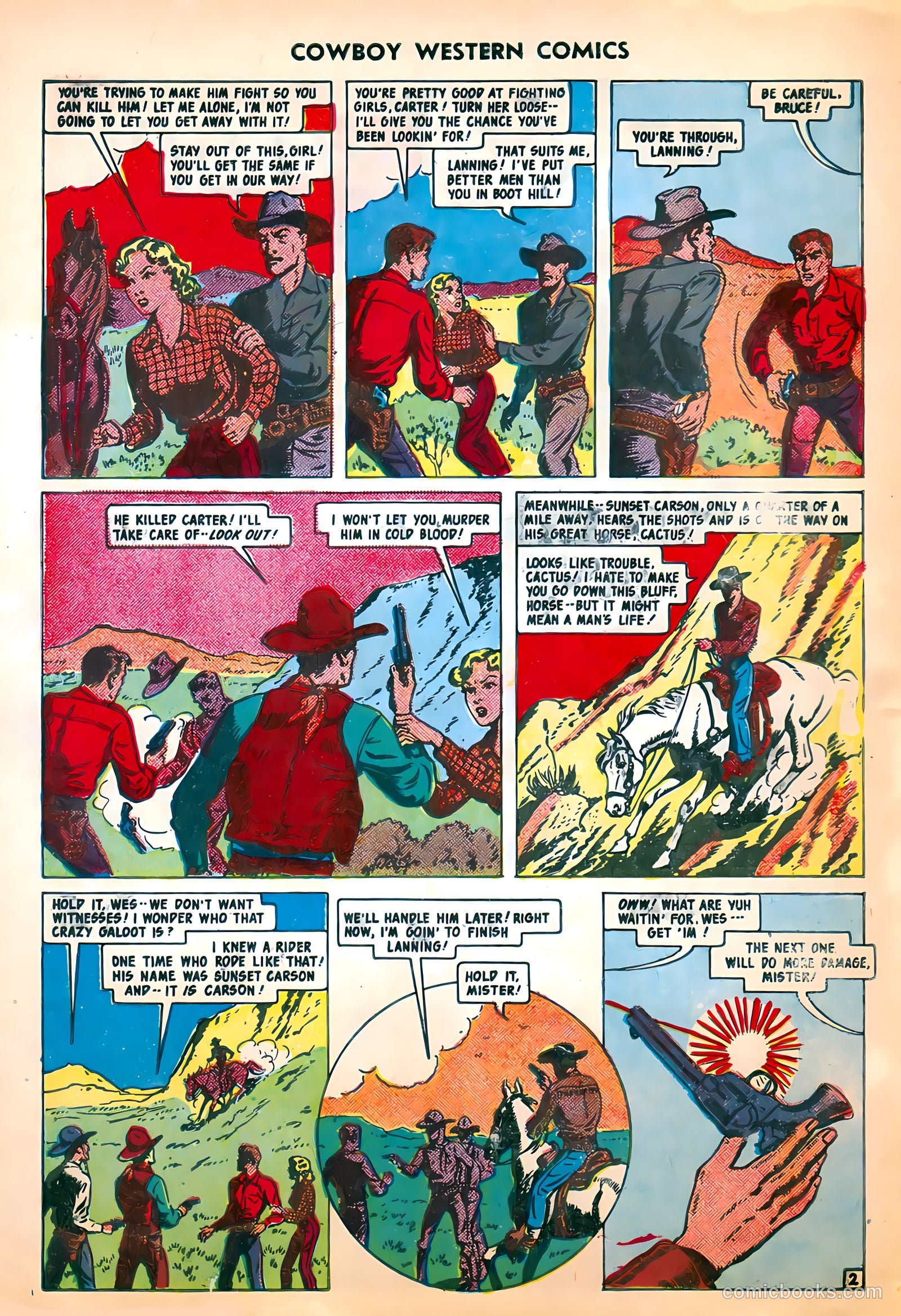 Cowboy Western Comics #29 (1950) — page 4 of 36