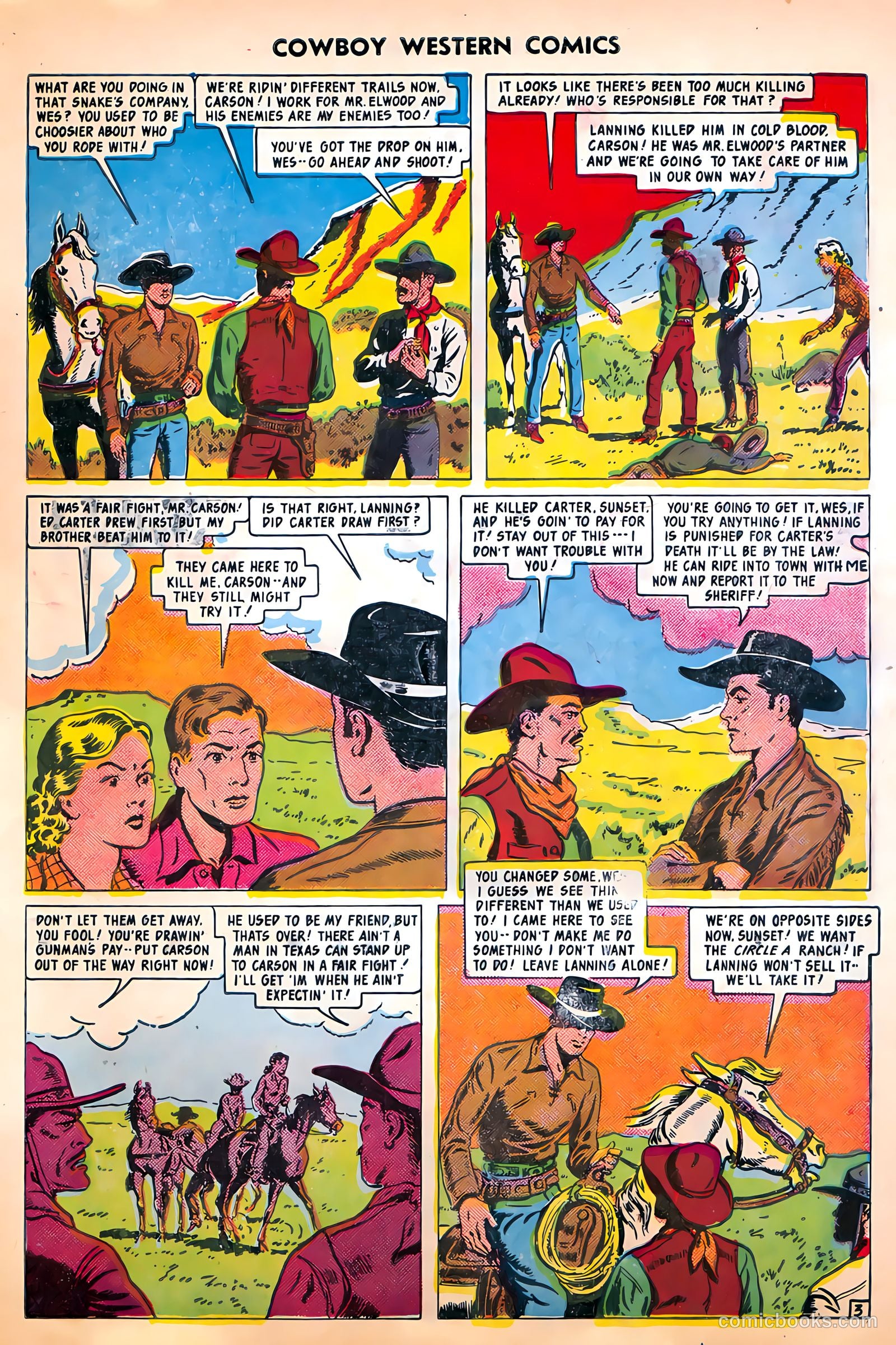 Cowboy Western Comics #29 (1950) — page 5 of 36