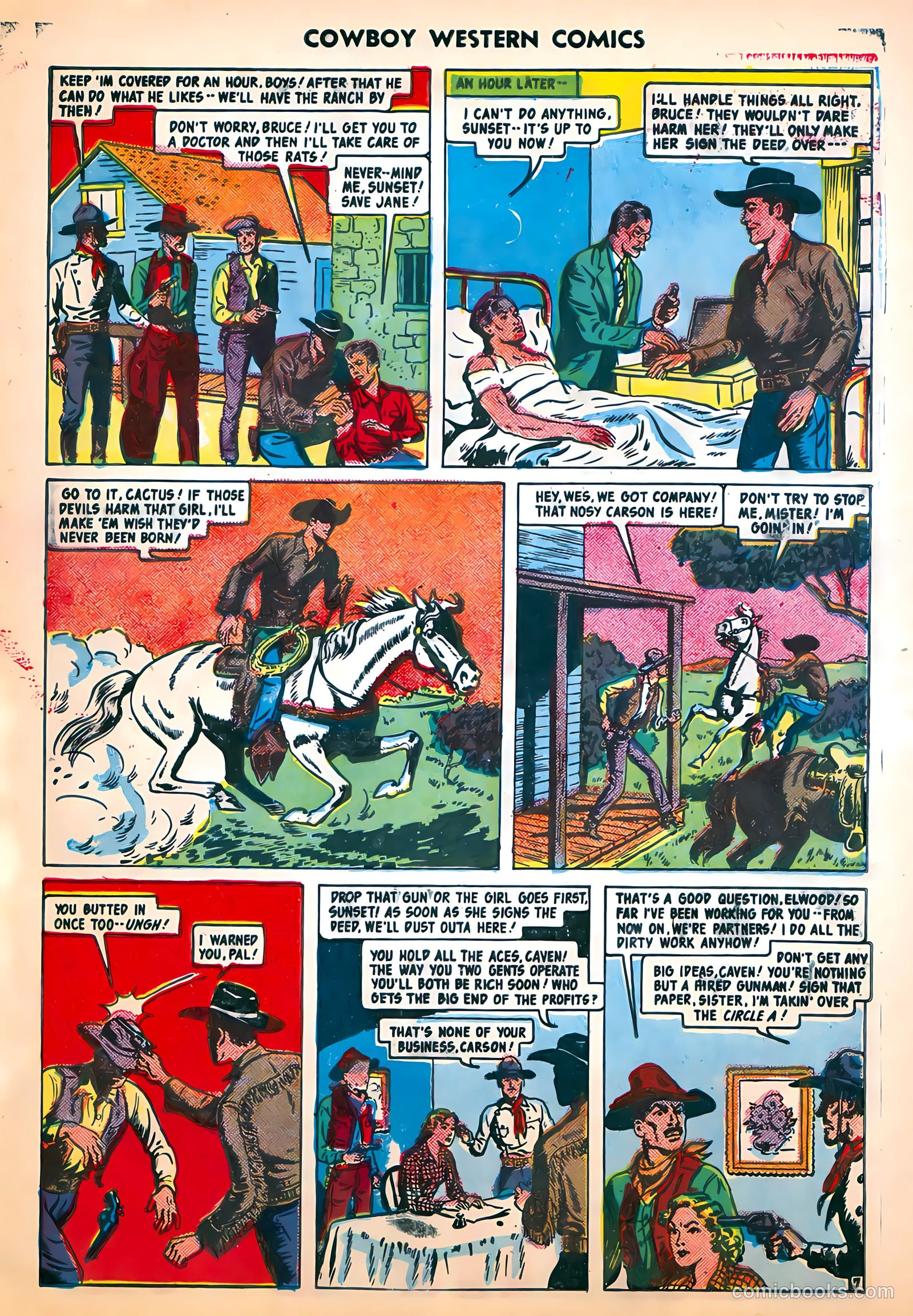 Cowboy Western Comics #29 (1950) — page 9 of 36
