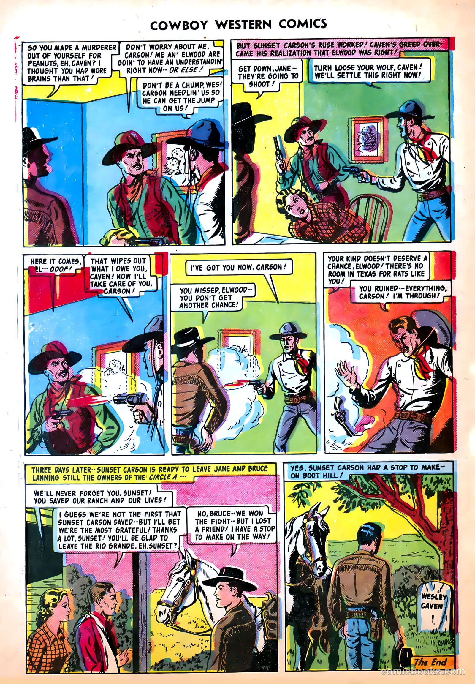 Cowboy Western Comics #29 (1950) — page 10 of 36
