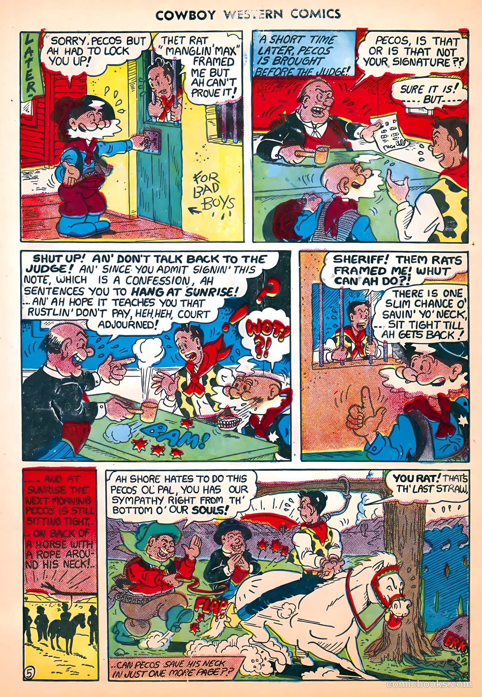 Cowboy Western Comics #29 (1950) — page 28 of 36