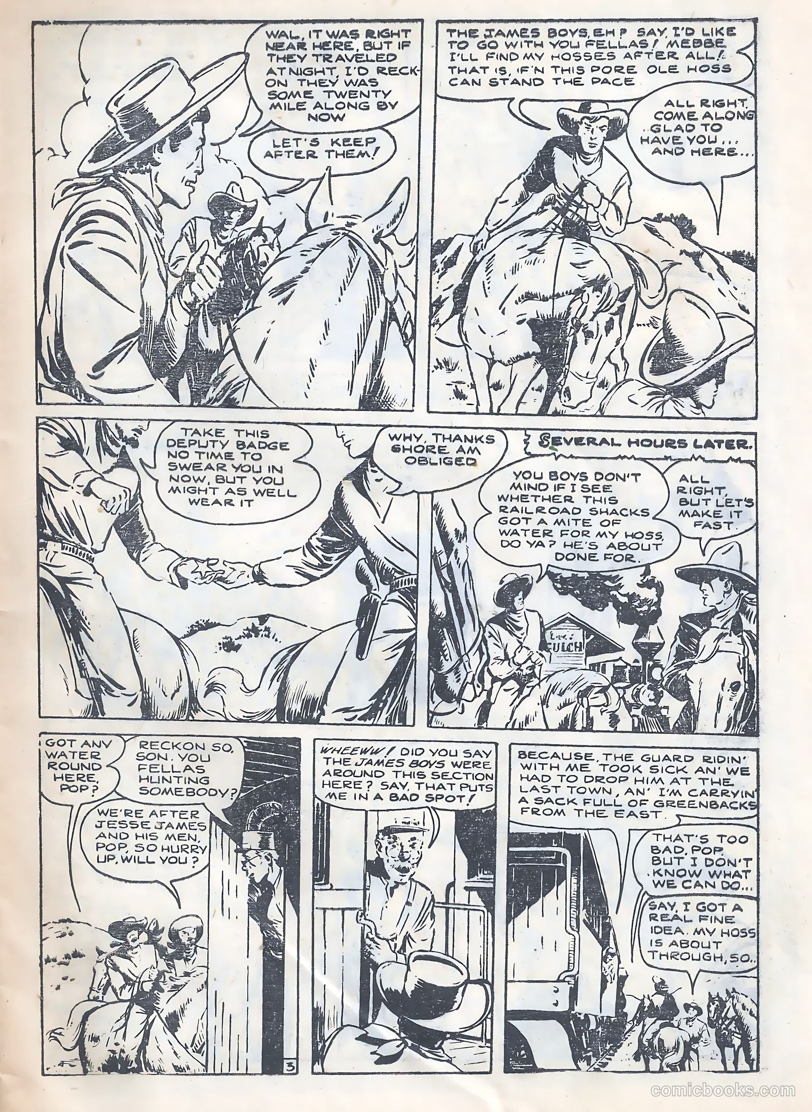 Cowboy Western Comics #3 (1956) — page 5 of 28