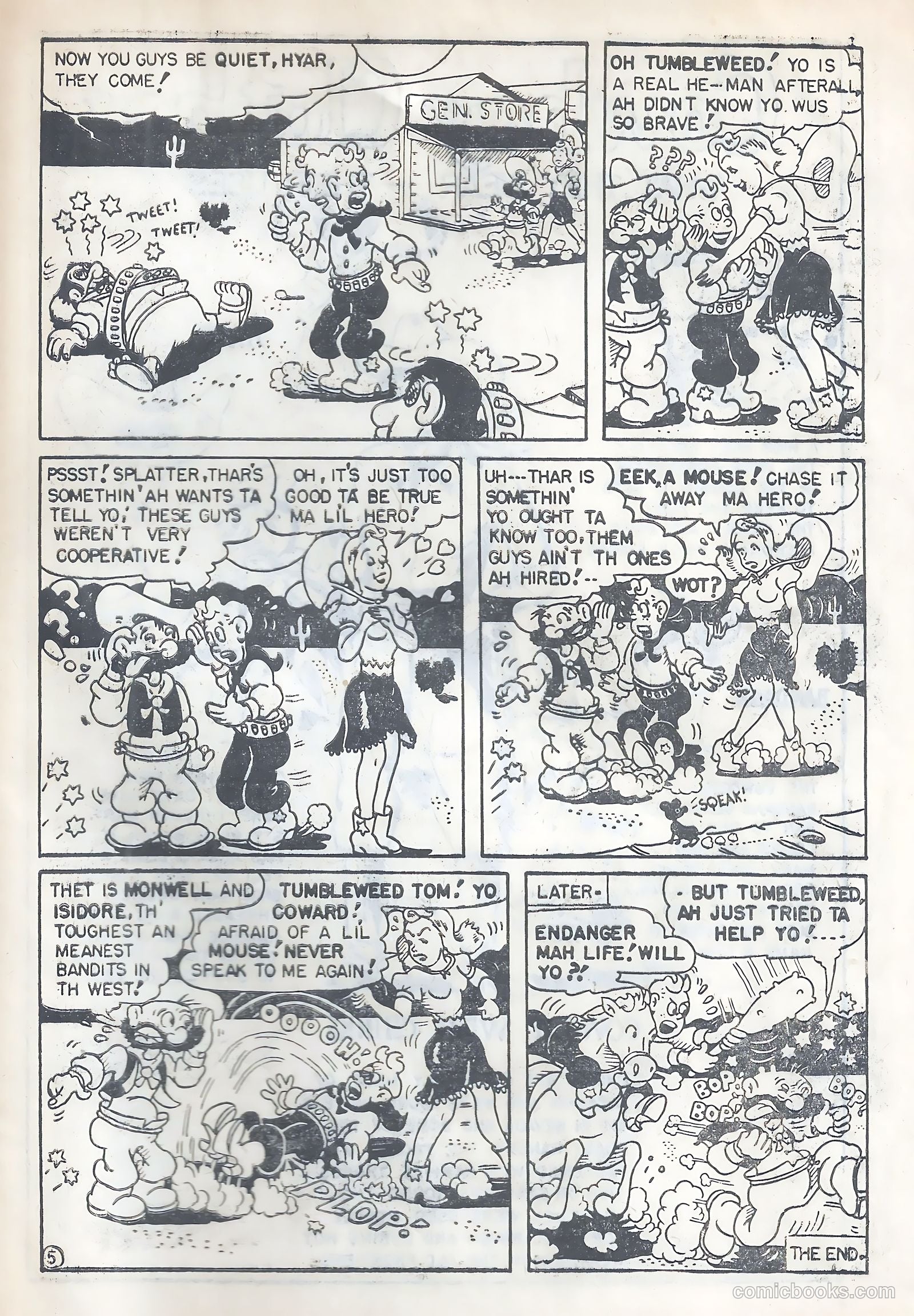 Cowboy Western Comics #3 (1956) — page 25 of 28