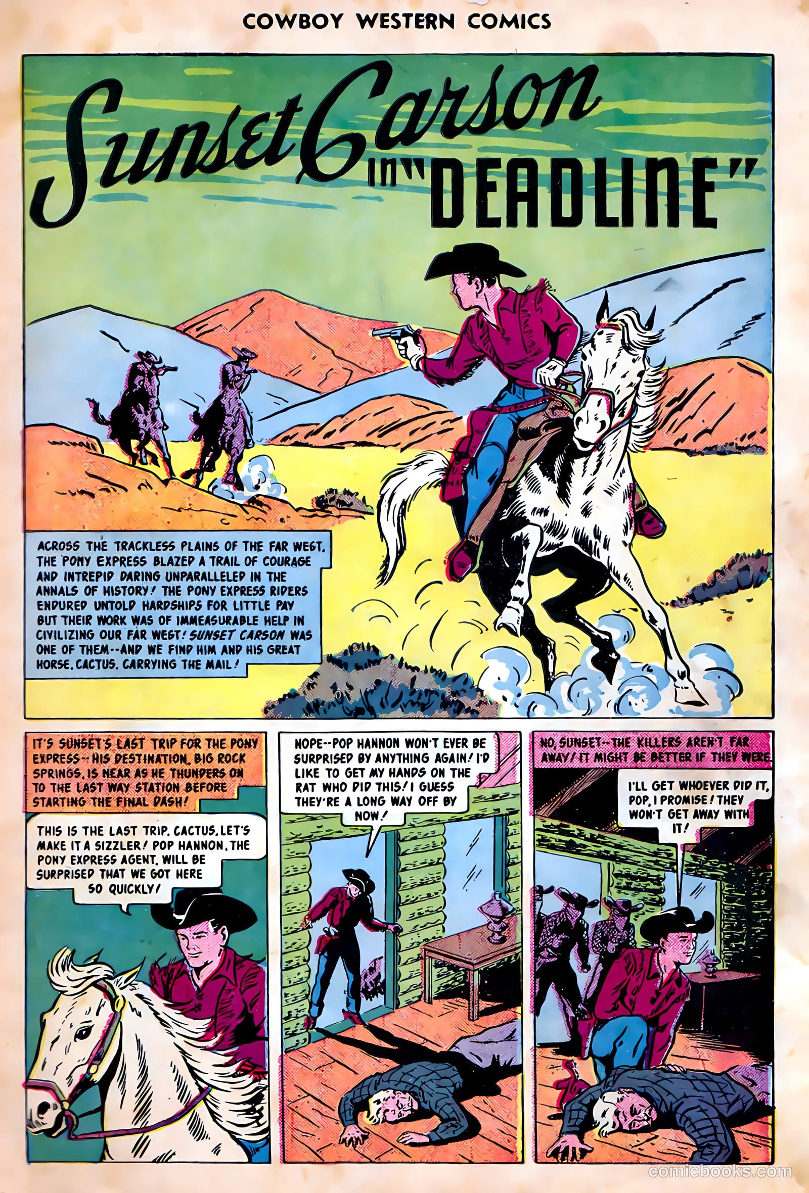 Cowboy Western Comics #30 (1950) — page 3 of 36