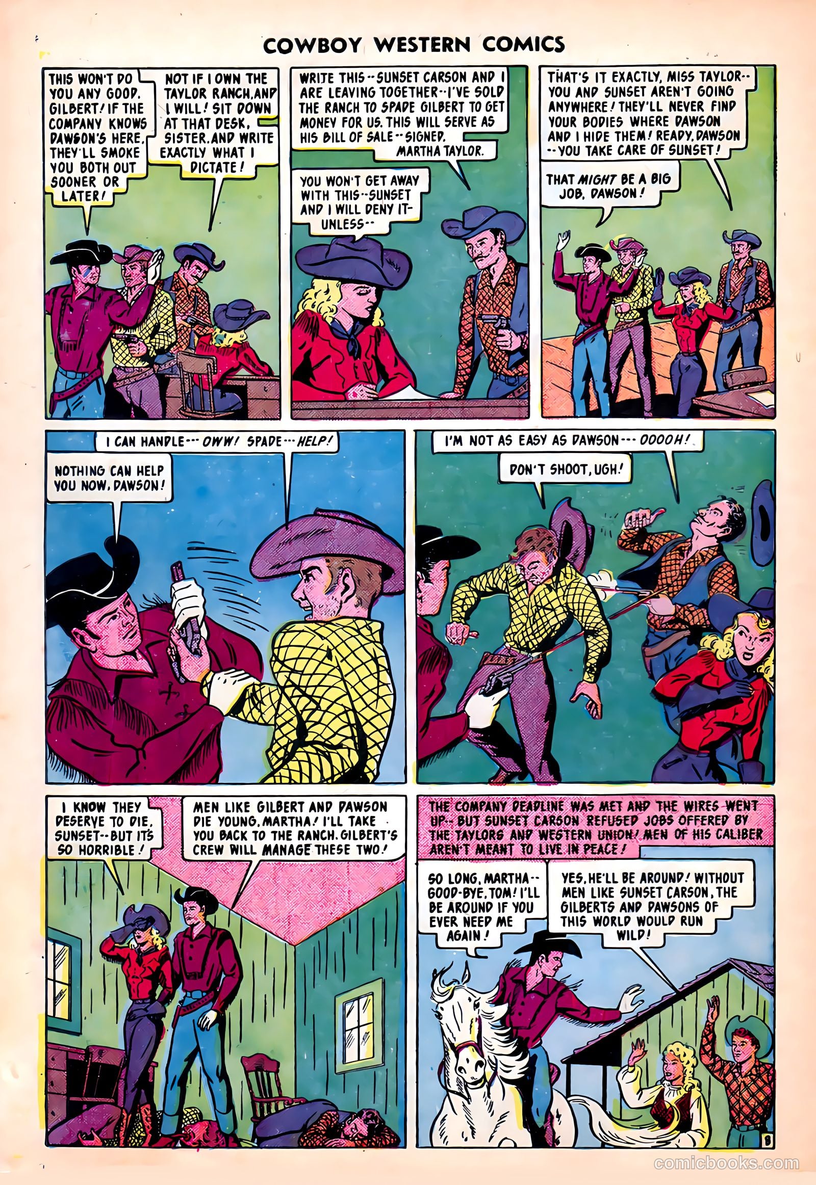 Cowboy Western Comics #30 (1950) — page 10 of 36