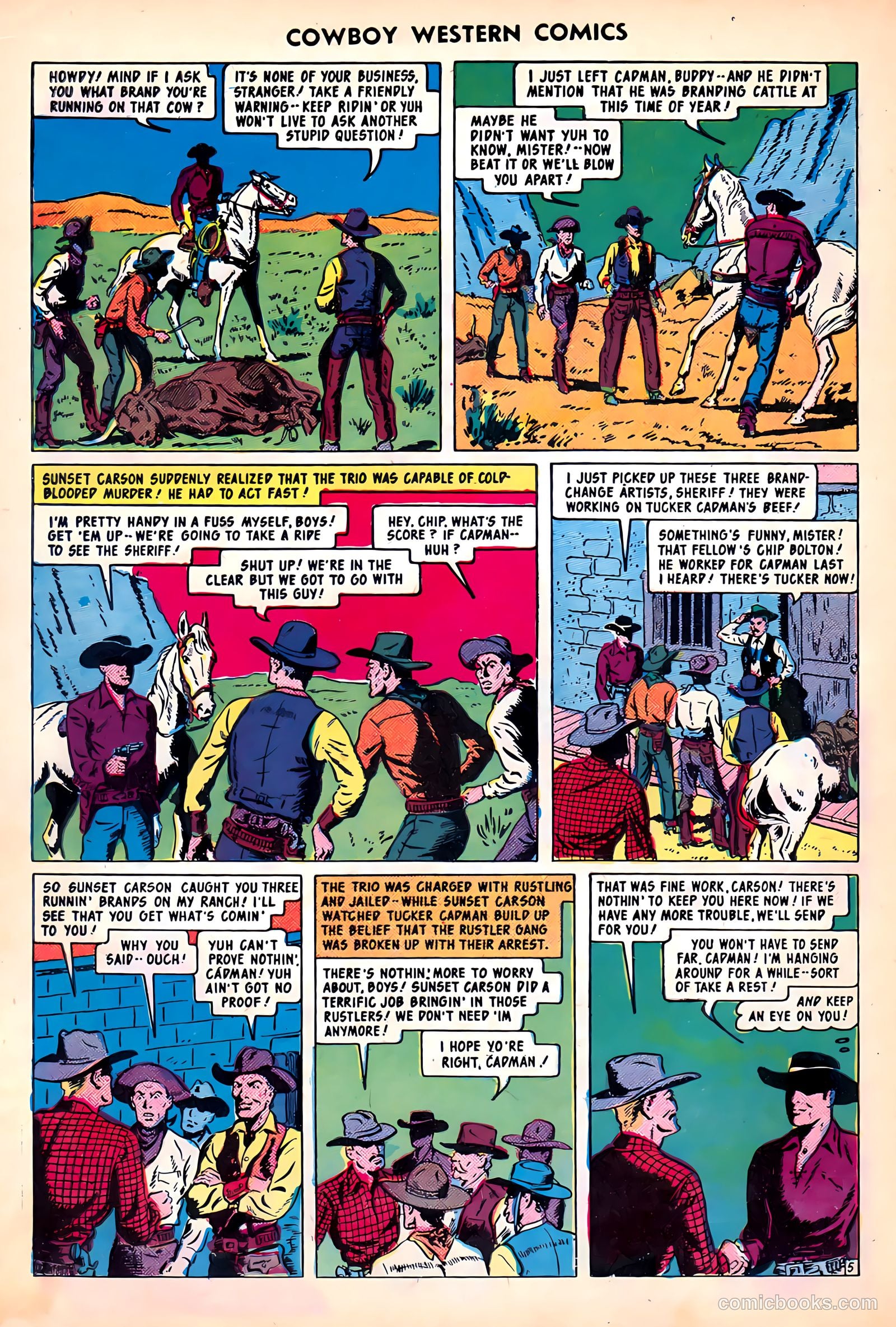 Cowboy Western Comics #30 (1950) — page 16 of 36