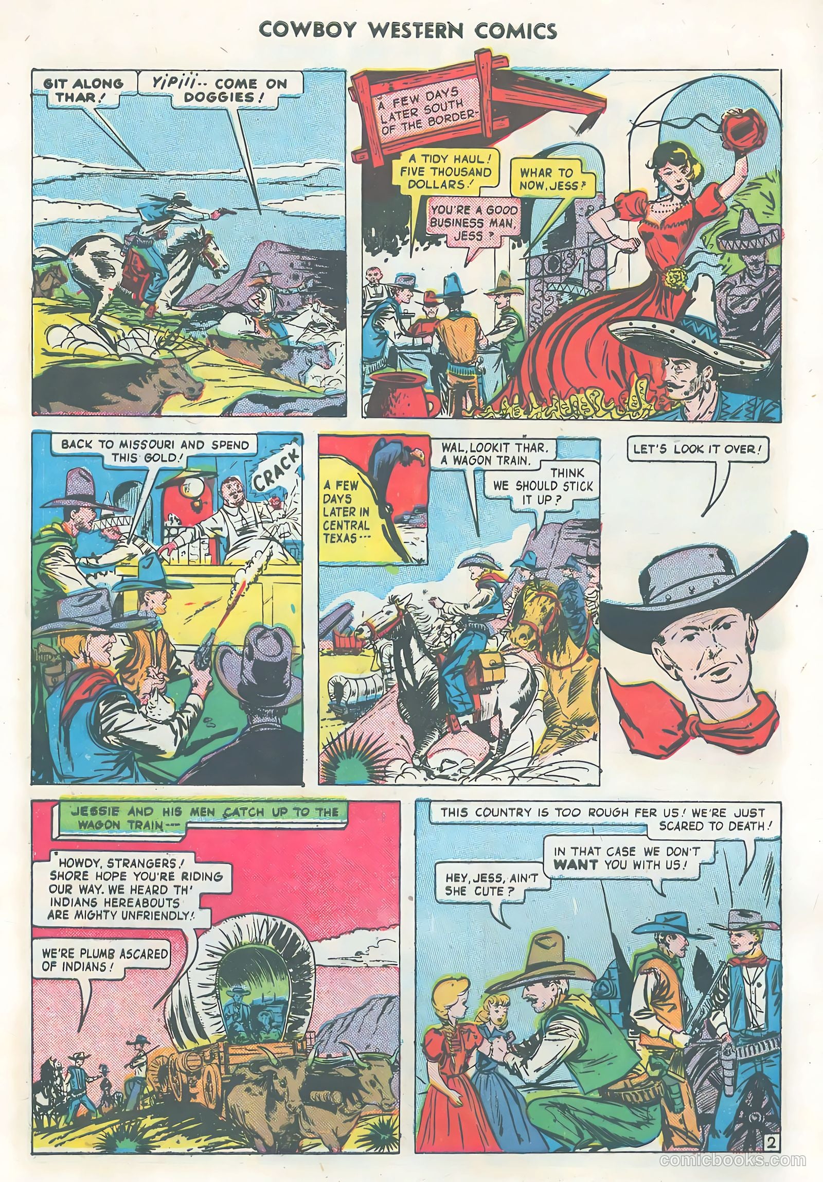 Cowboy Western Comics #31 (1951) — page 4 of 36