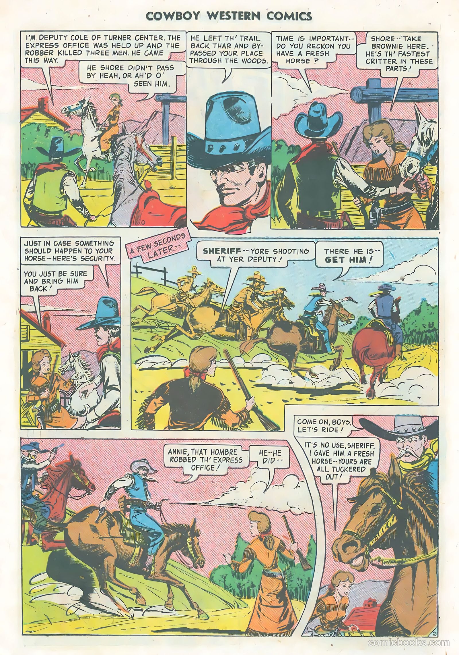 Cowboy Western Comics #31 (1951) — page 14 of 36