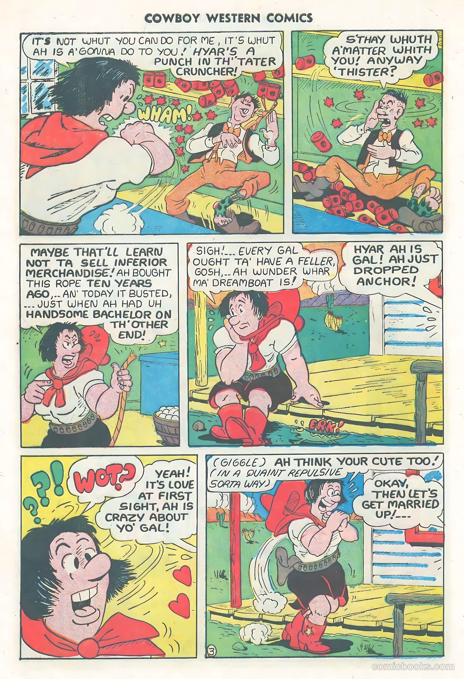 Cowboy Western Comics #31 (1951) — page 28 of 36