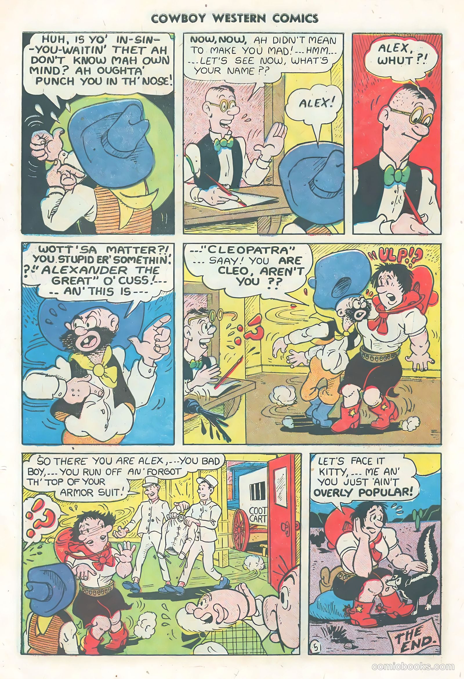 Cowboy Western Comics #31 (1951) — page 30 of 36
