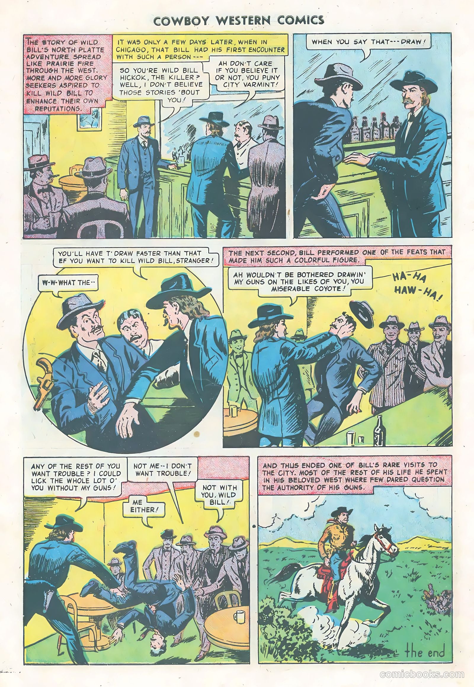 Cowboy Western Comics #31 (1951) — page 34 of 36