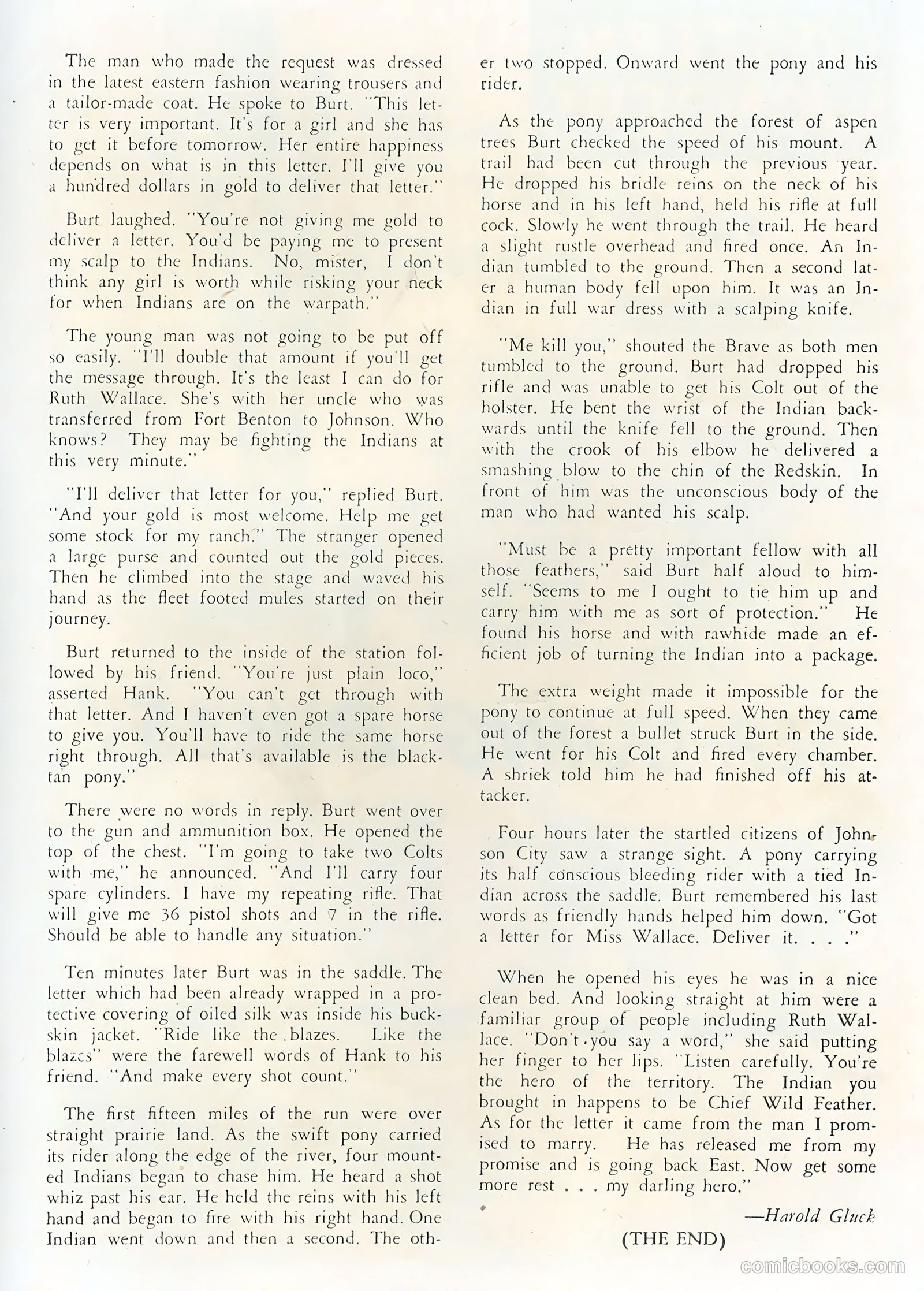 Cowboy Western Comics #31 (1951) — page 35 of 36