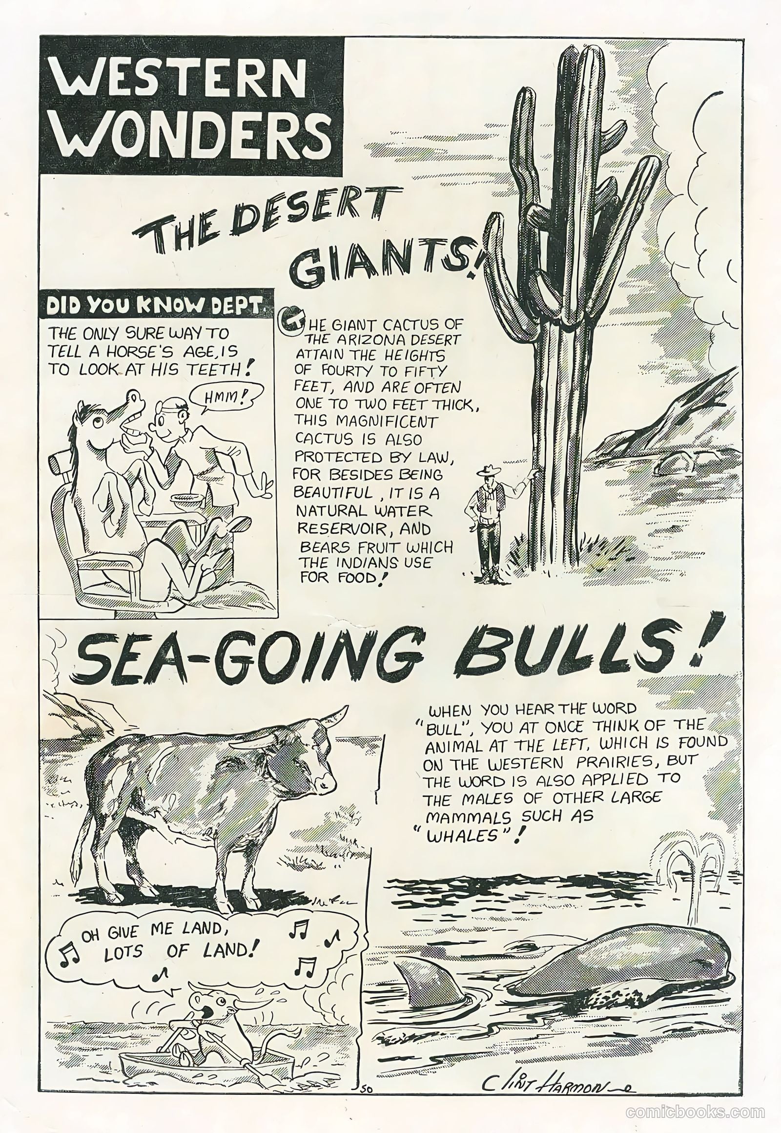 Cowboy Western Comics #31 (1951) — page 36 of 36