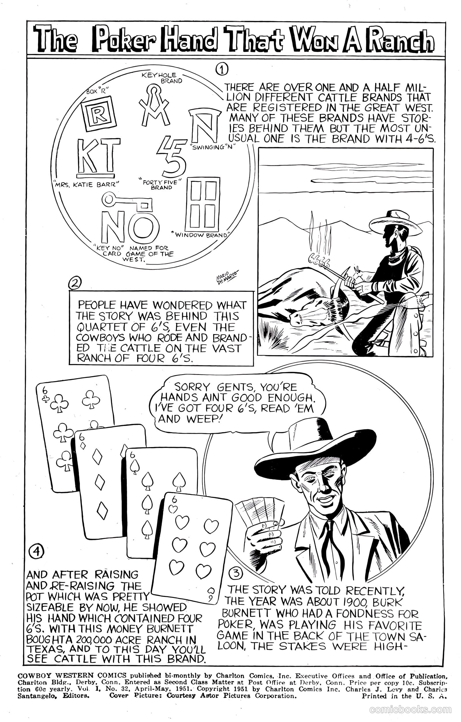 Cowboy Western Comics #32 (1951) — page 2 of 36