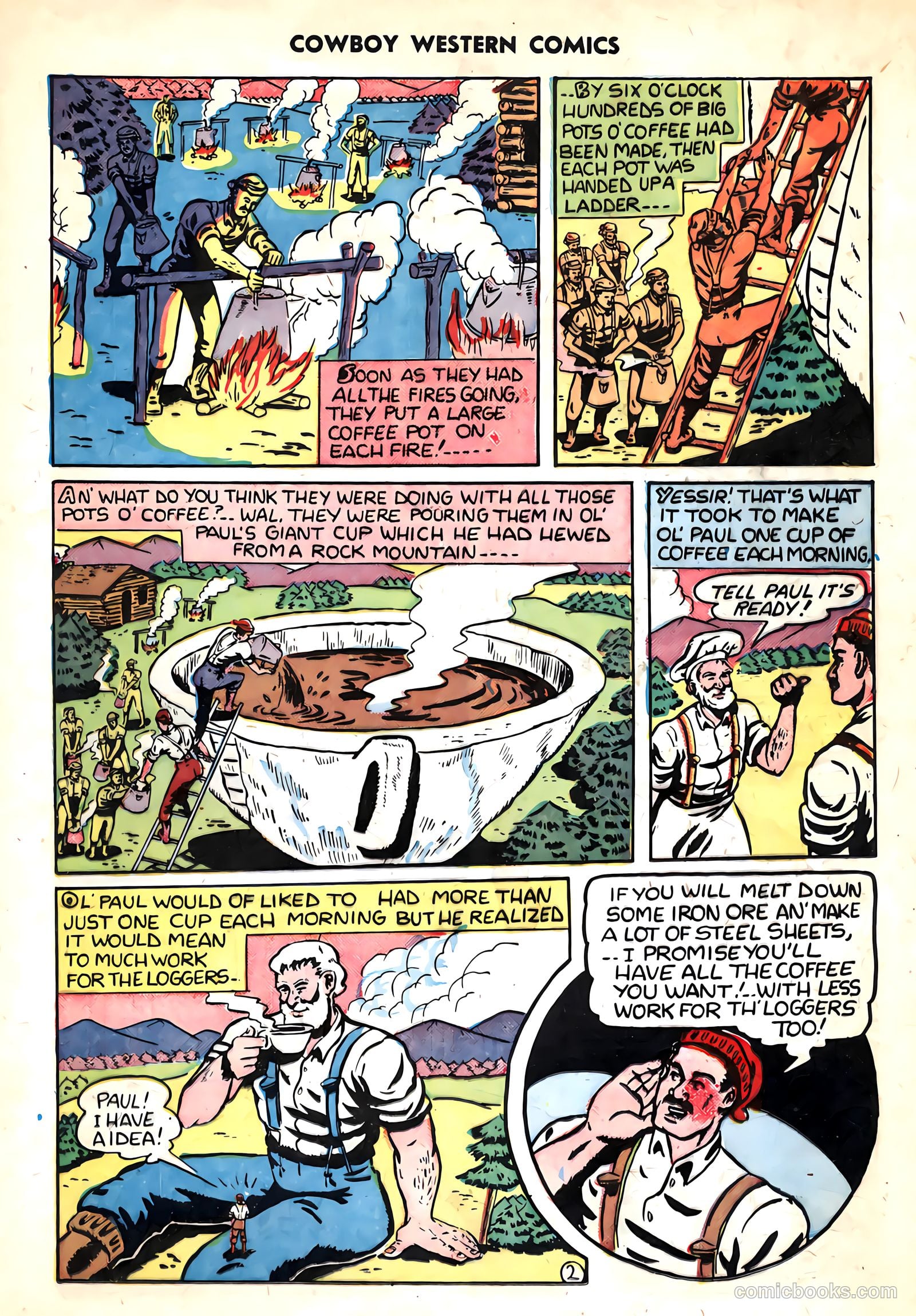 Cowboy Western Comics #32 (1951) — page 21 of 36