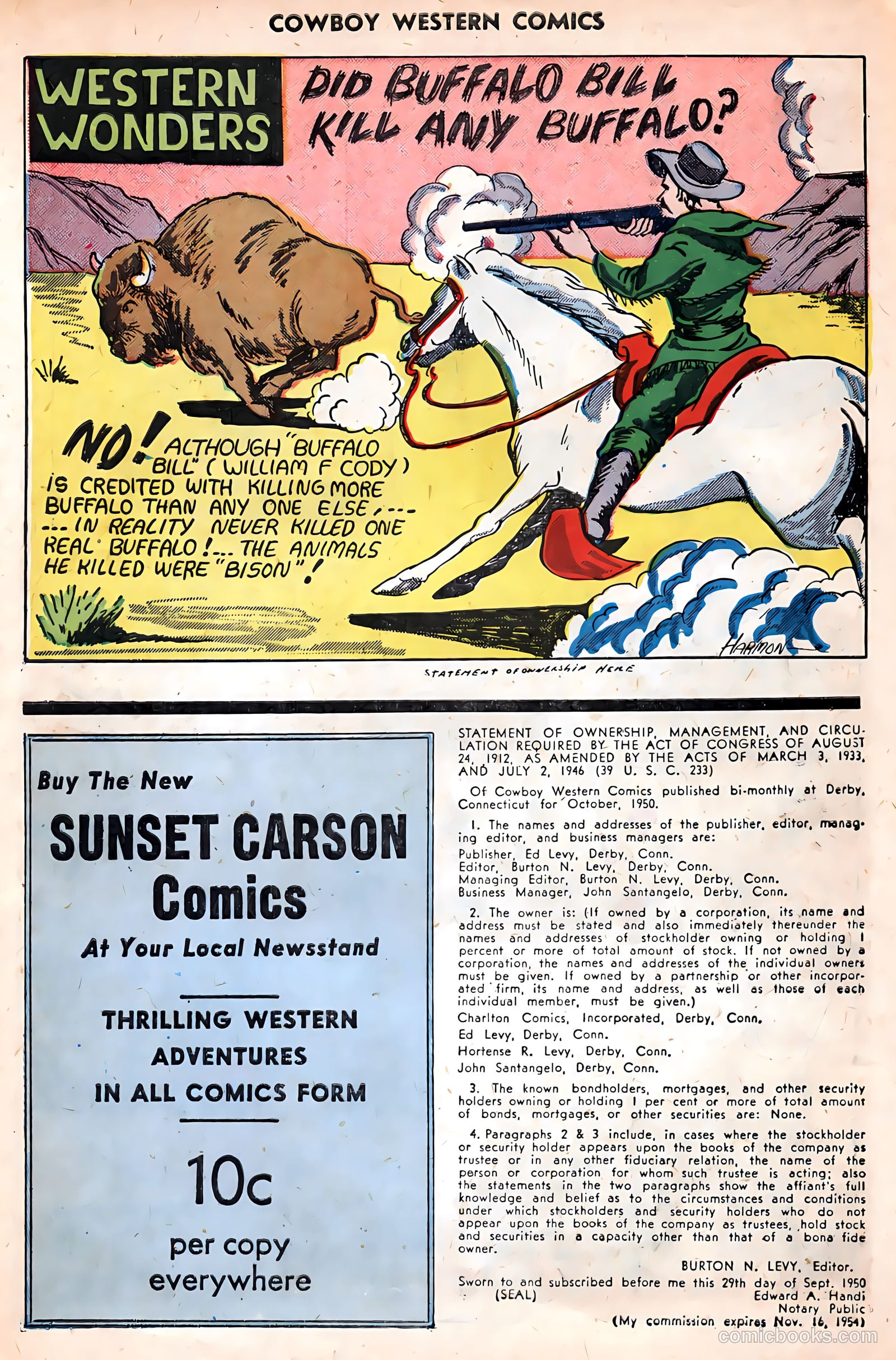 Cowboy Western Comics #32 (1951) — page 30 of 36