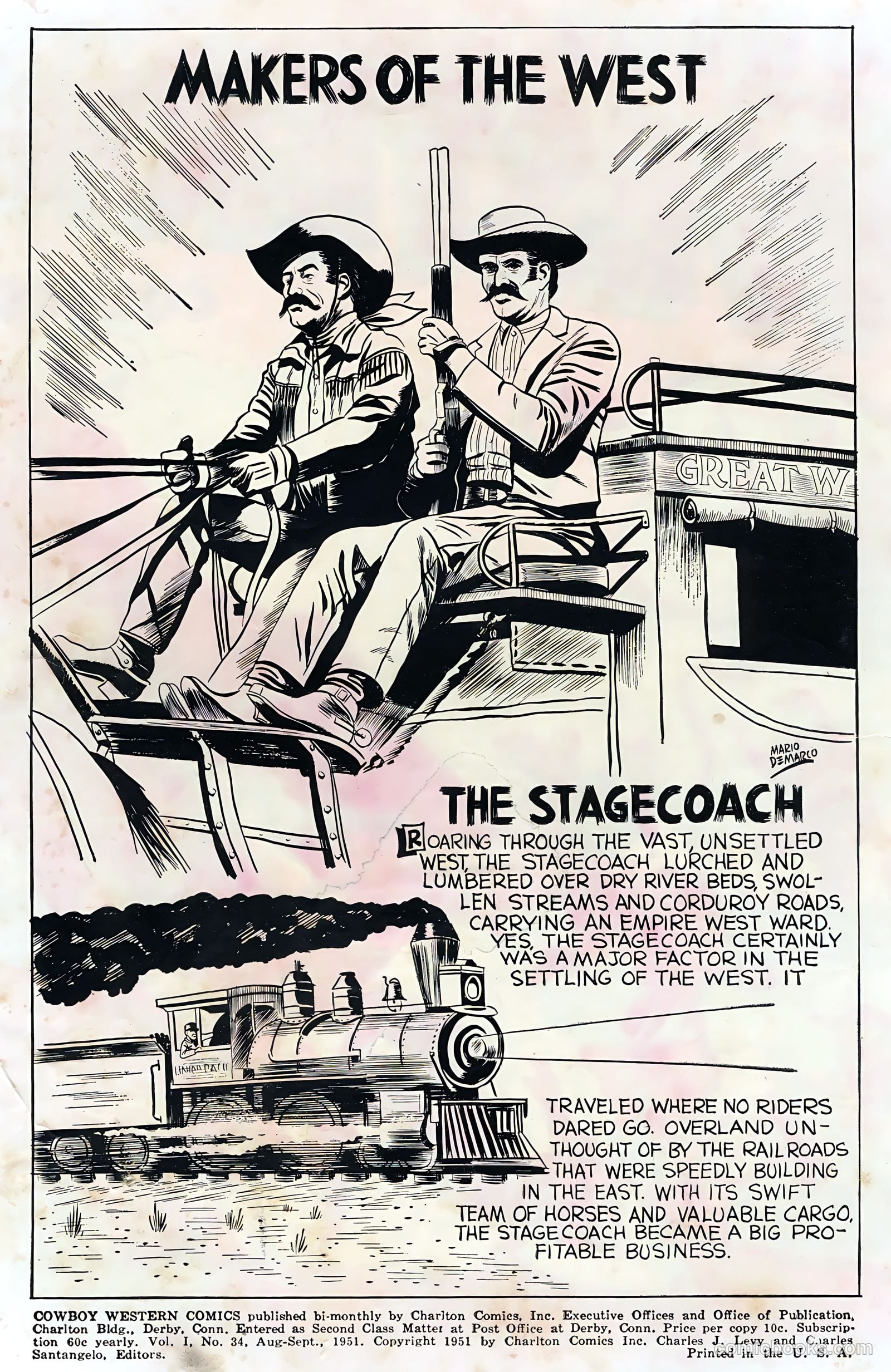 Cowboy Western Comics #34 (1951) — page 2 of 36