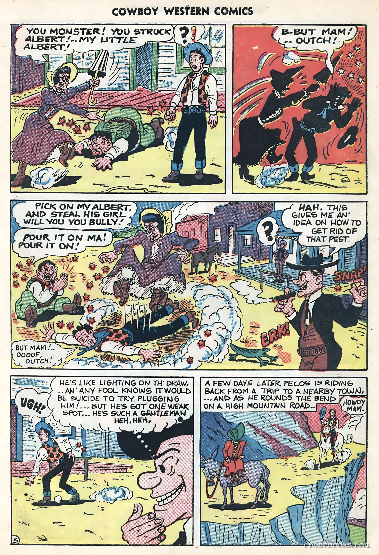Cowboy Western Comics #34 (1951) — page 9 of 36
