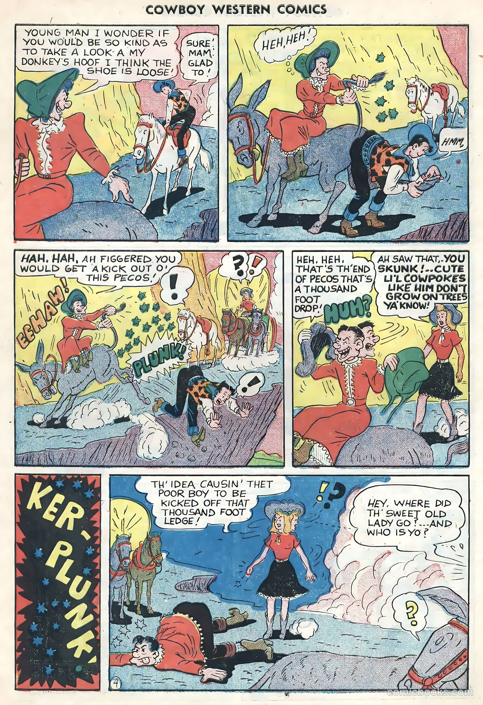 Cowboy Western Comics #34 (1951) — page 10 of 36