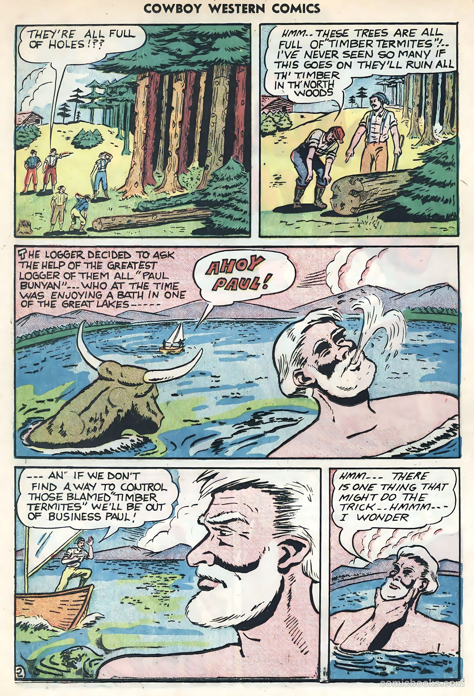 Cowboy Western Comics #34 (1951) — page 20 of 36