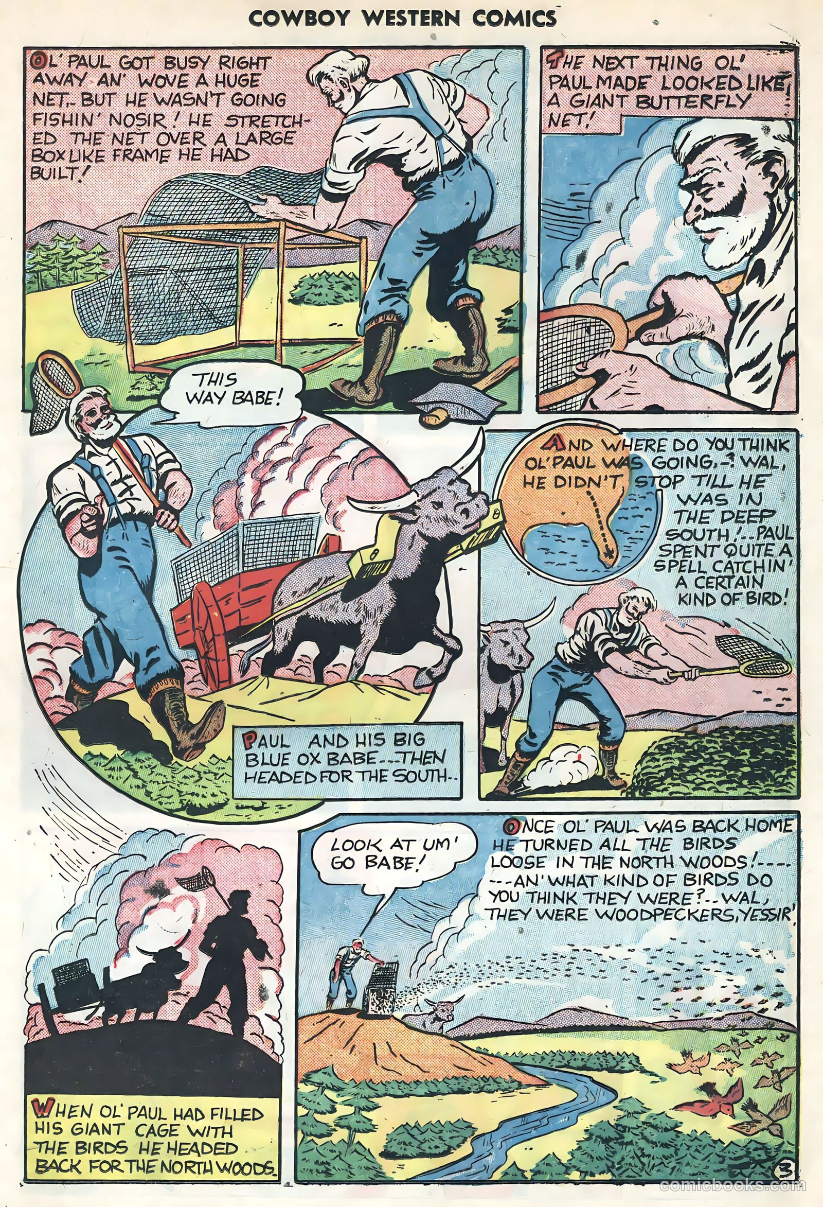 Cowboy Western Comics #34 (1951) — page 21 of 36