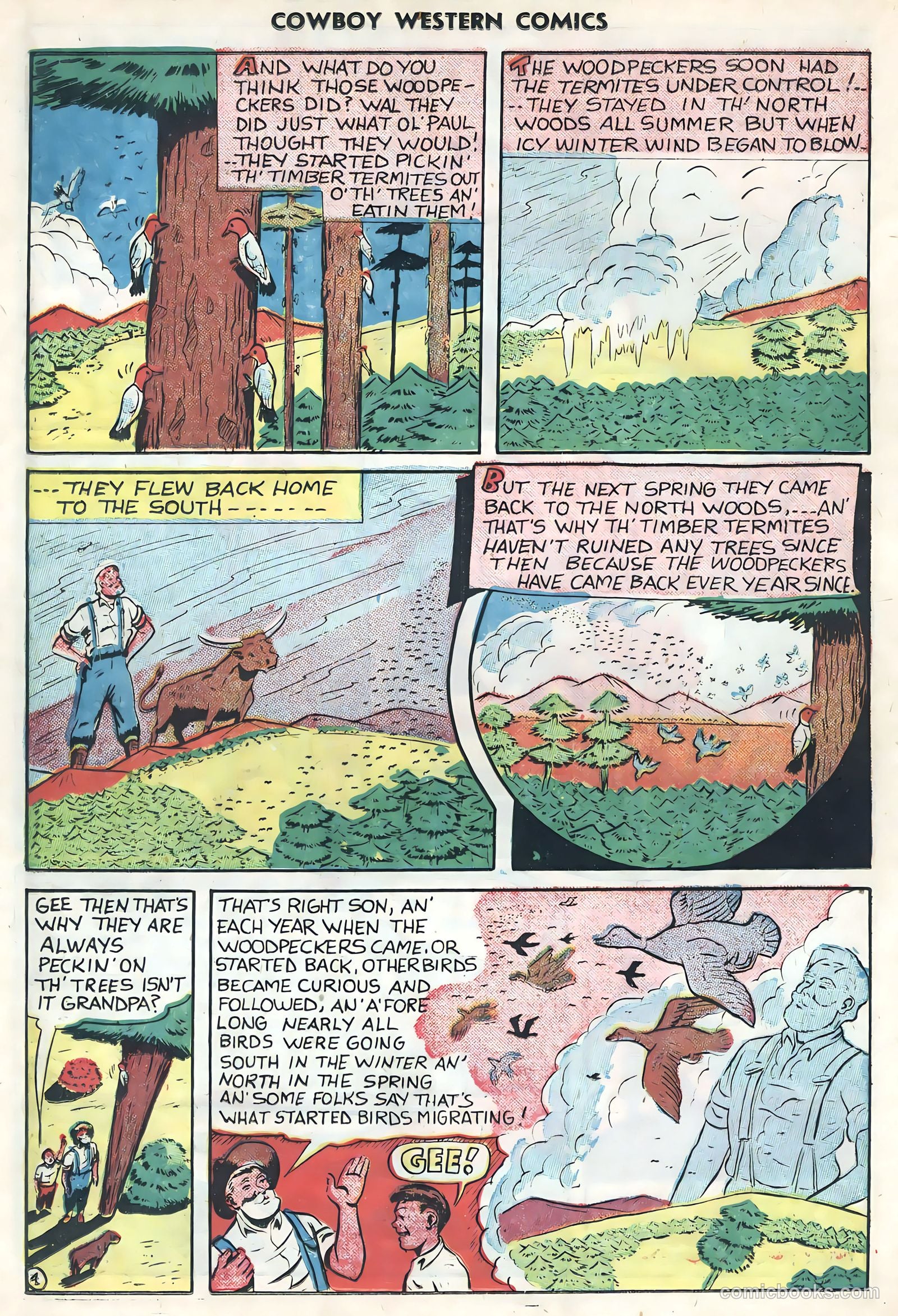 Cowboy Western Comics #34 (1951) — page 22 of 36