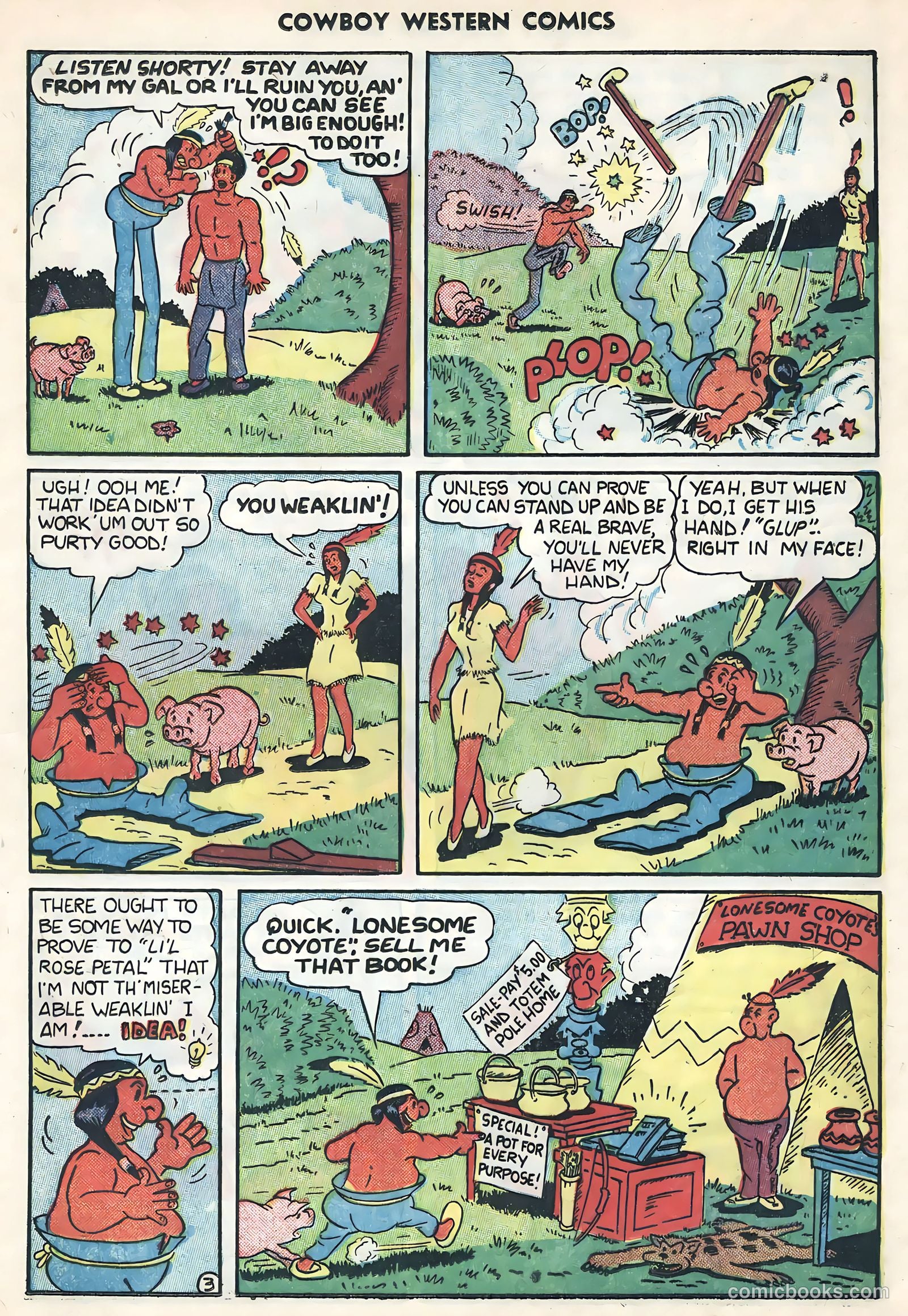Cowboy Western Comics #34 (1951) — page 25 of 36