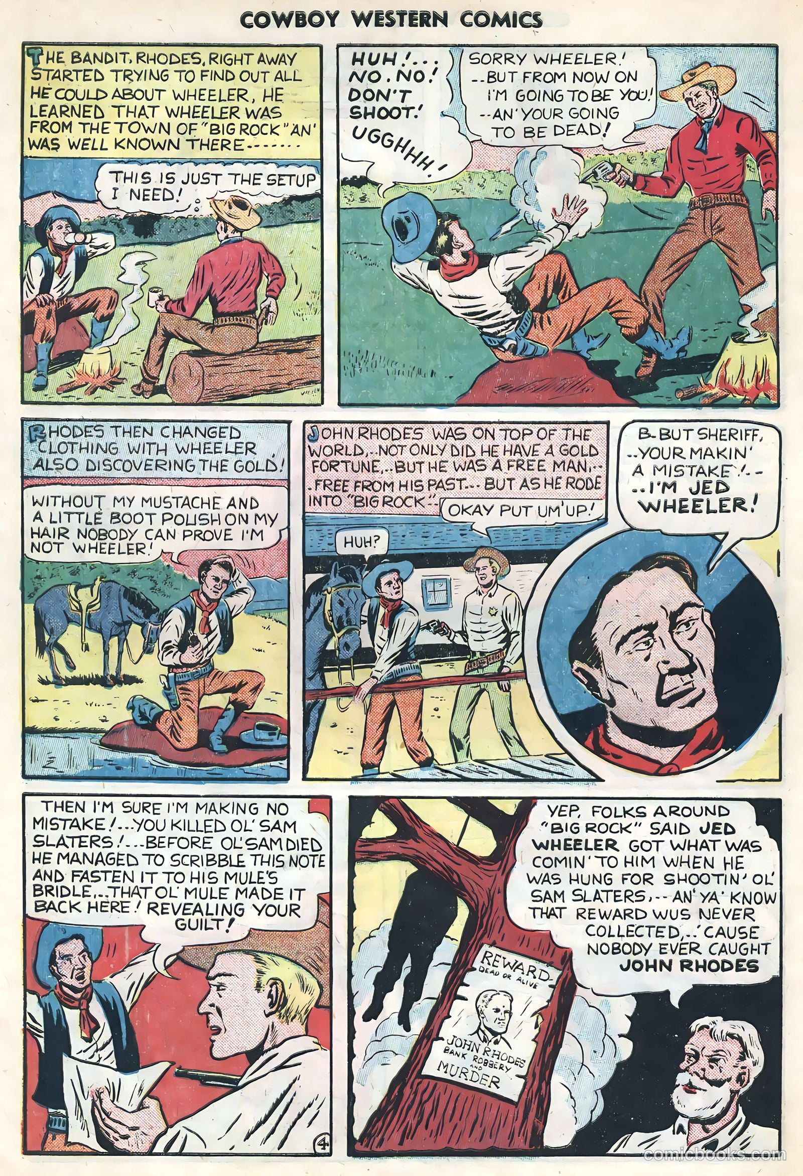 Cowboy Western Comics #34 (1951) — page 30 of 36