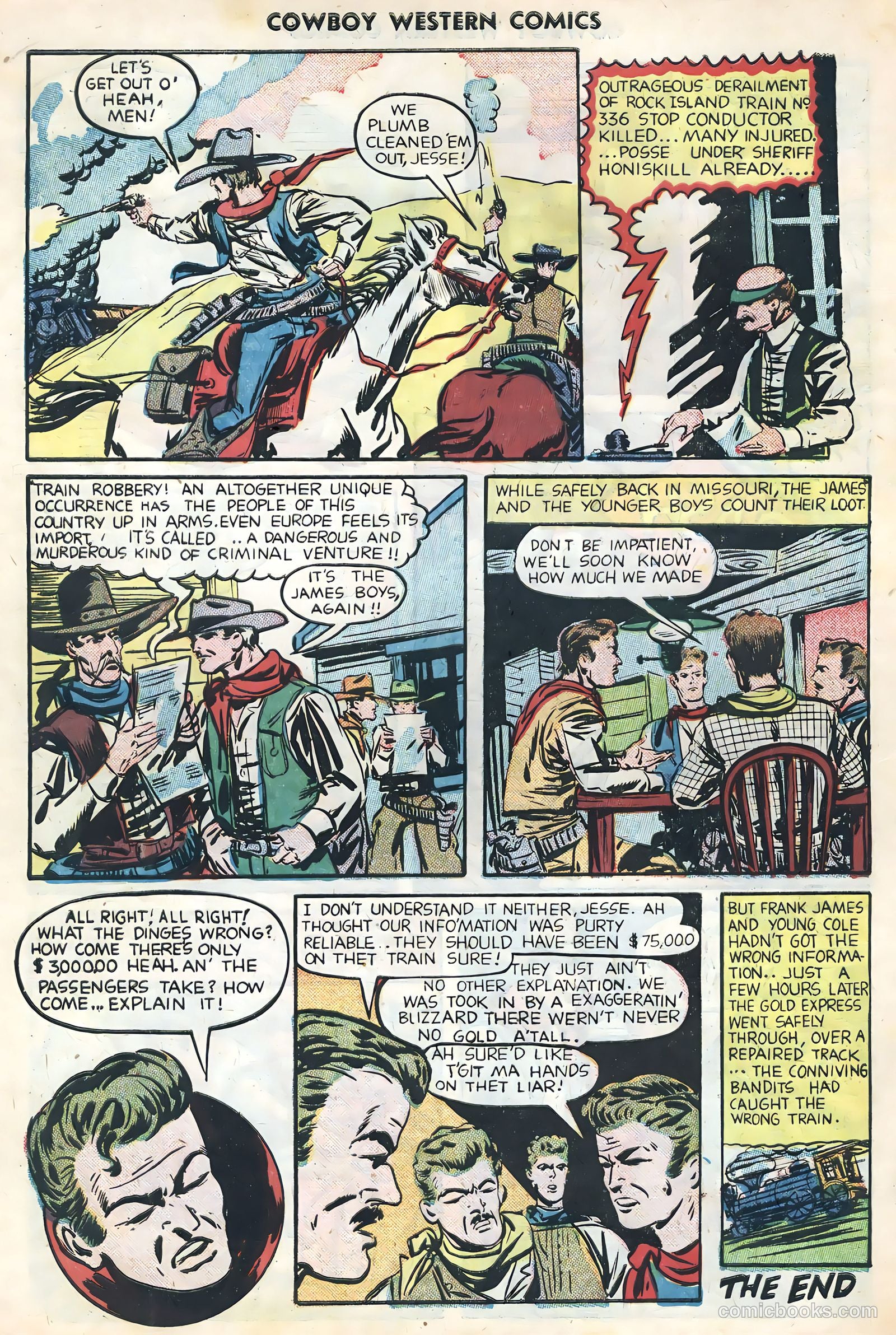 Cowboy Western Comics #34 (1951) — page 34 of 36