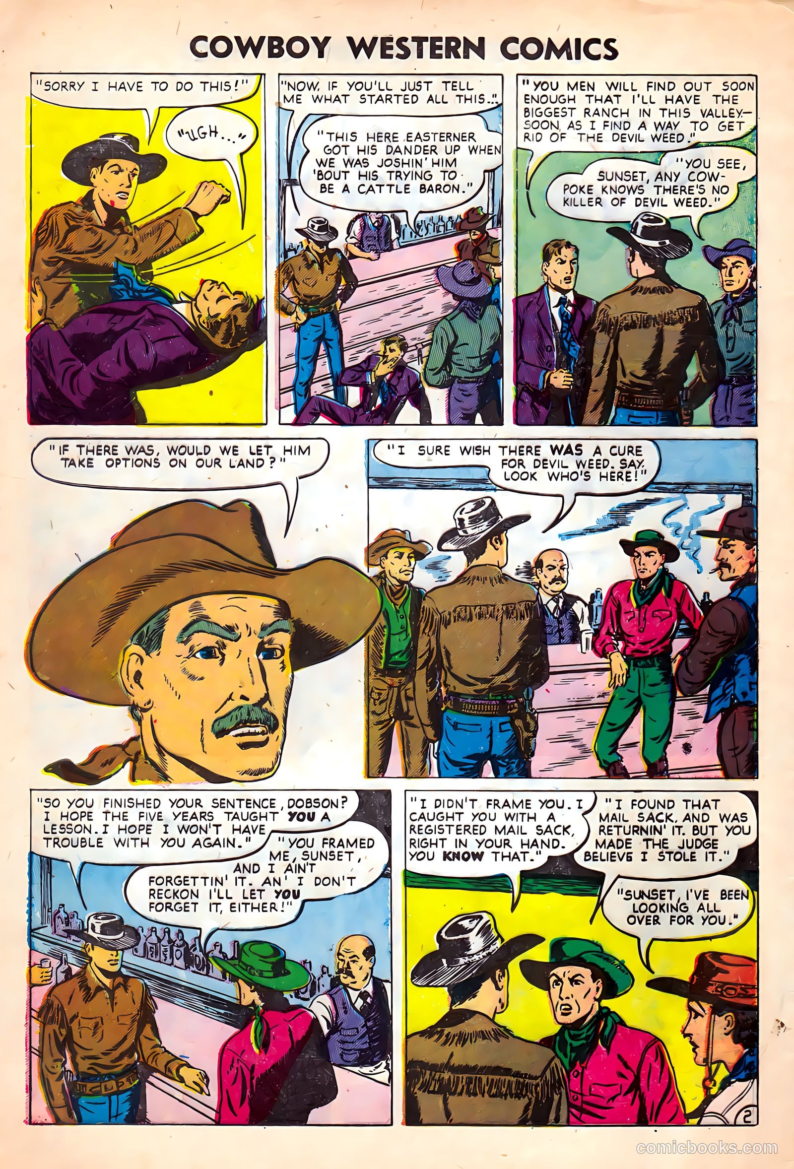 Cowboy Western Comics #35 (1951) — page 4 of 36