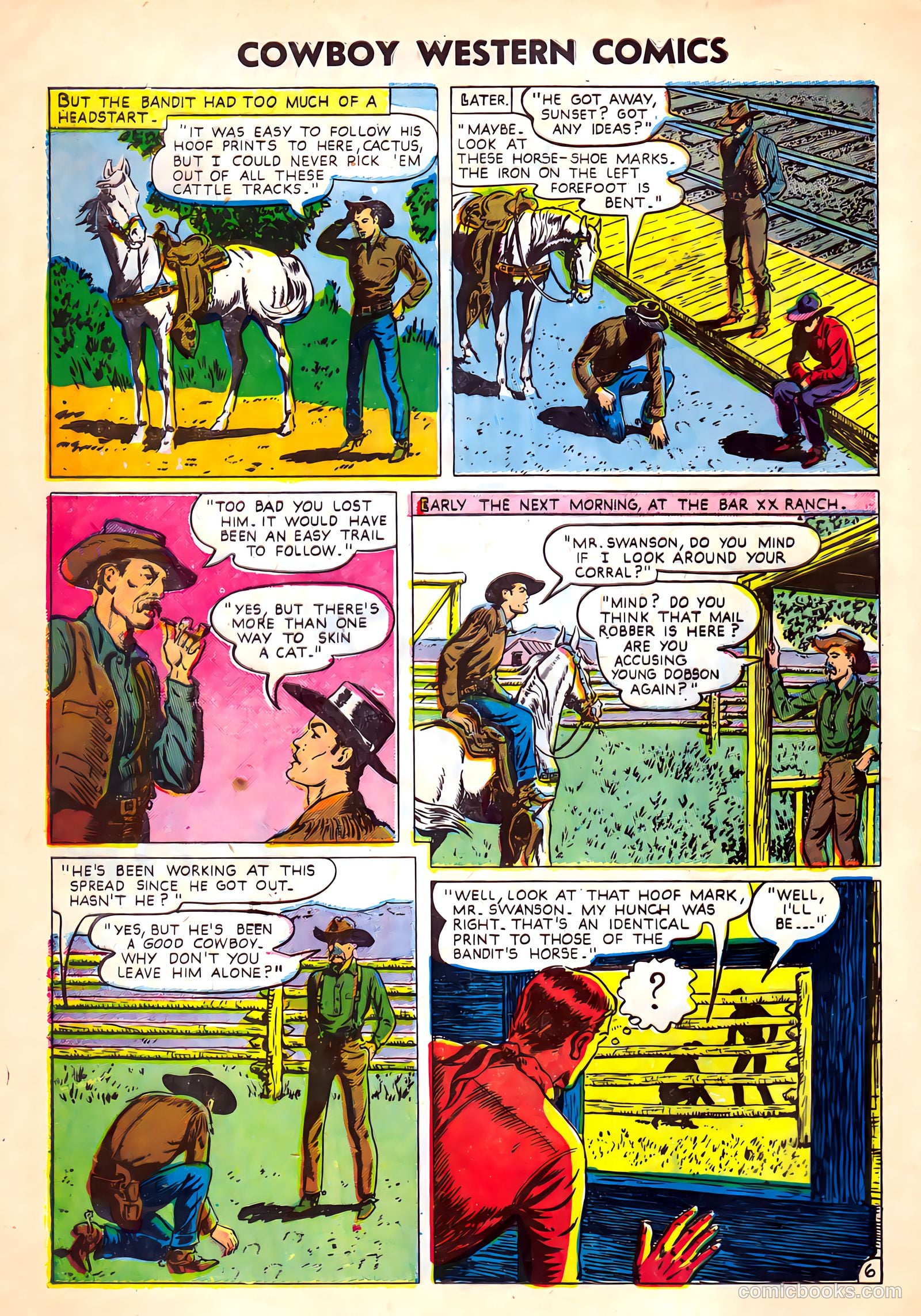 Cowboy Western Comics #35 (1951) — page 8 of 36