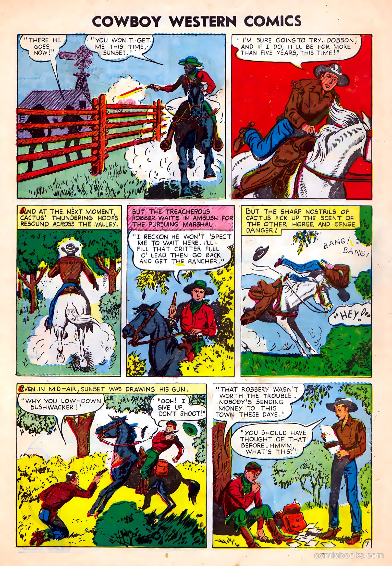 Cowboy Western Comics #35 (1951) — page 9 of 36