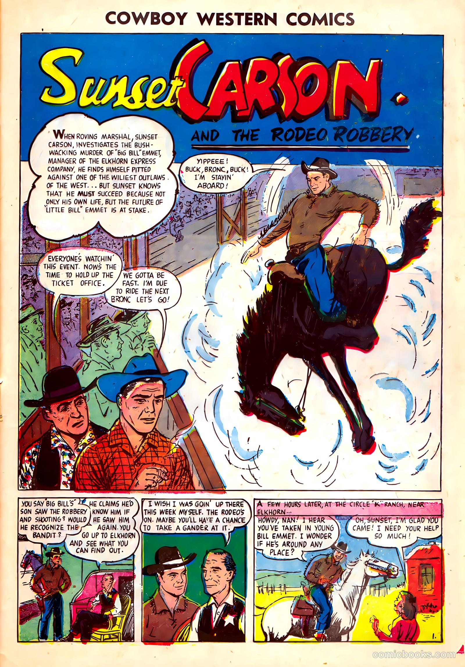 Cowboy Western Comics #35 (1951) — page 25 of 36