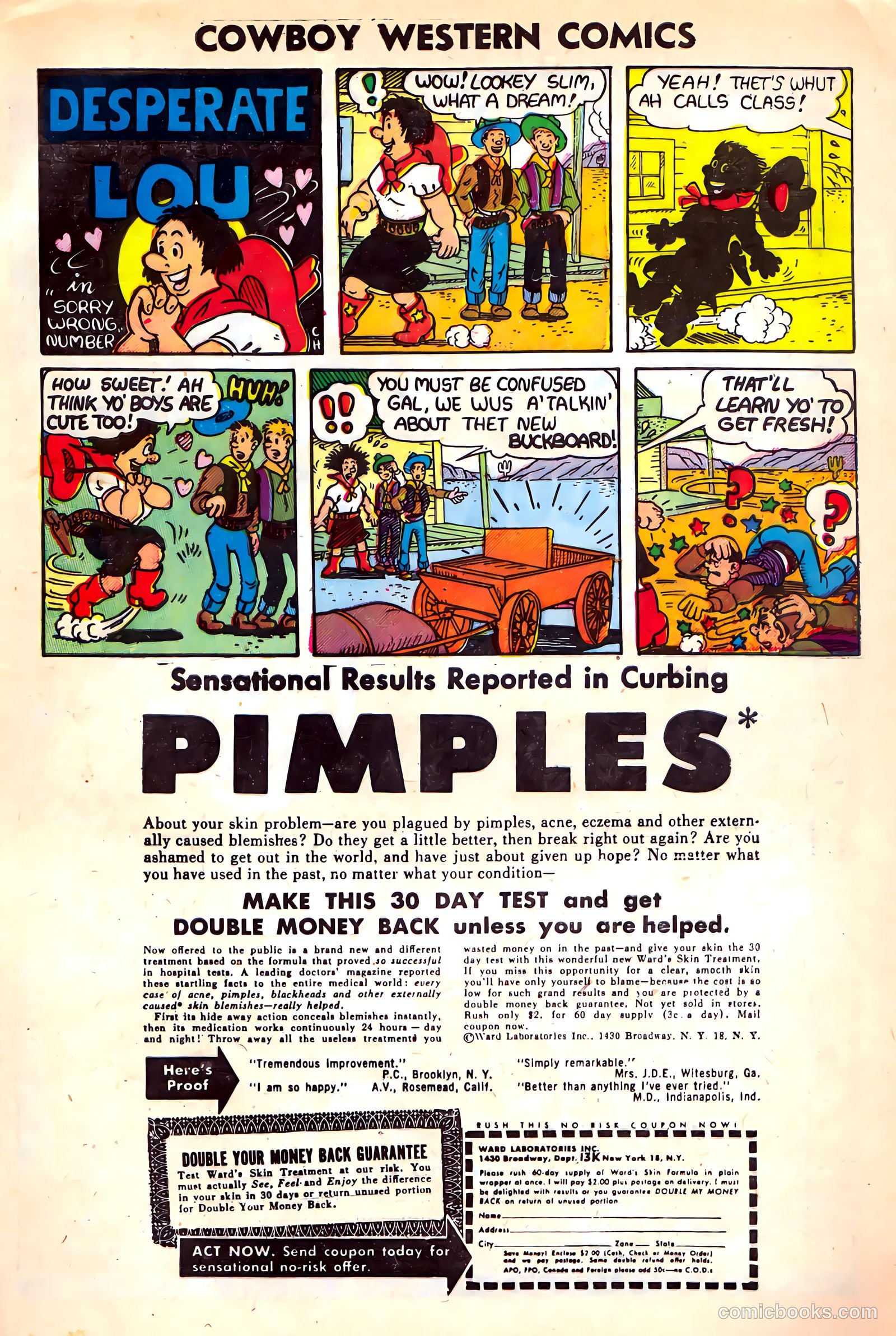Cowboy Western Comics #35 (1951) — page 33 of 36