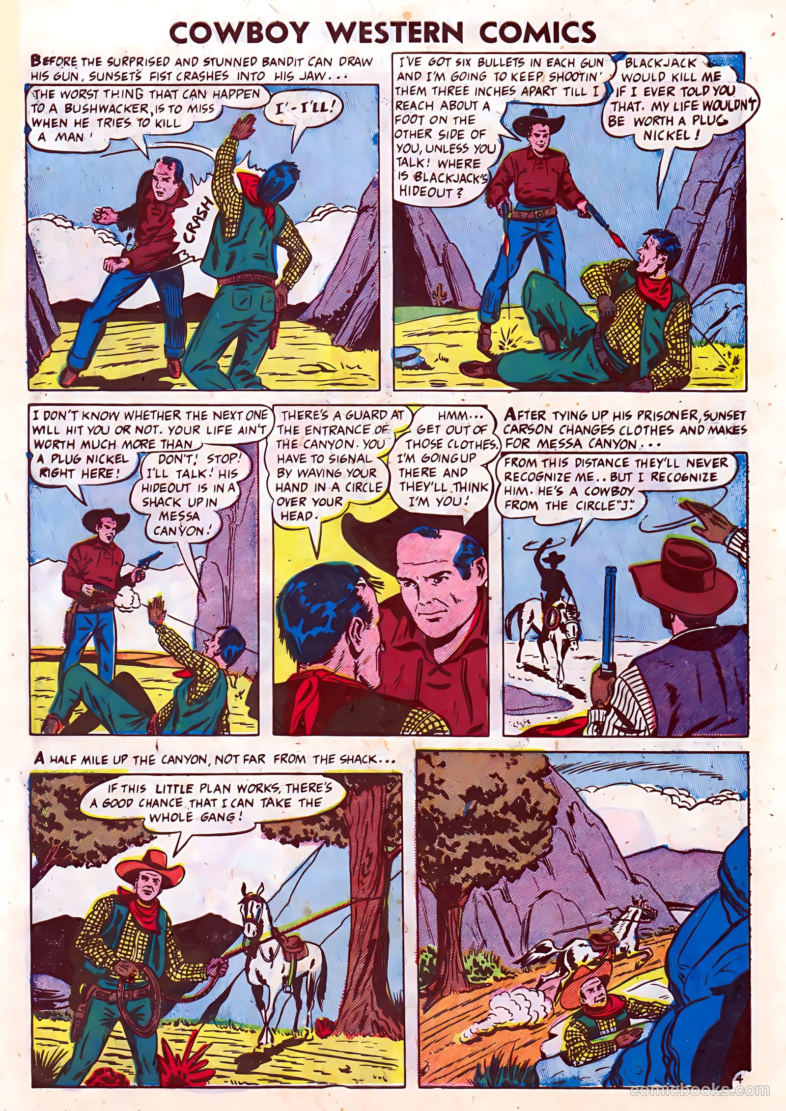 Cowboy Western Comics #36 (1951) — page 6 of 36
