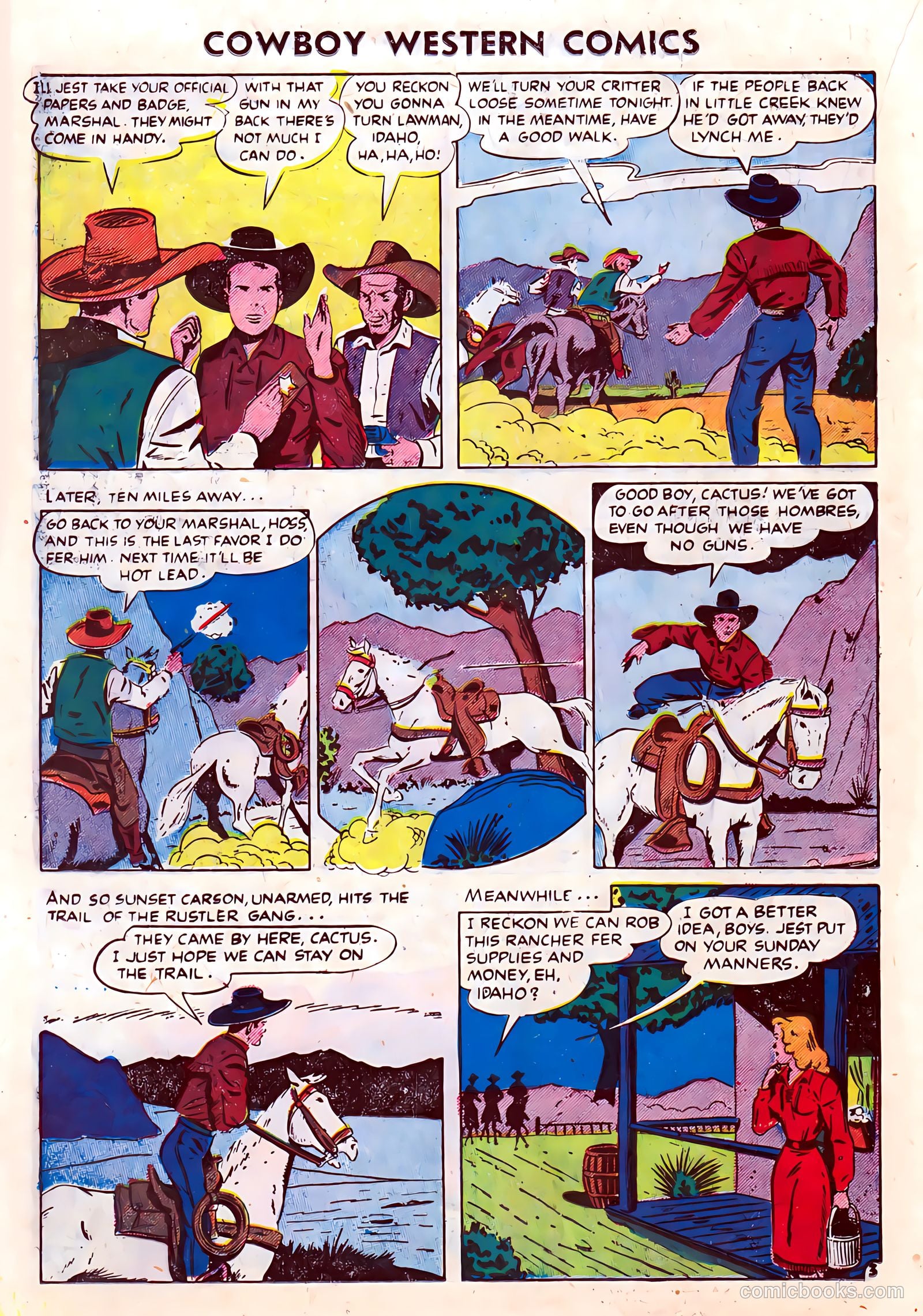 Cowboy Western Comics #36 (1951) — page 14 of 36