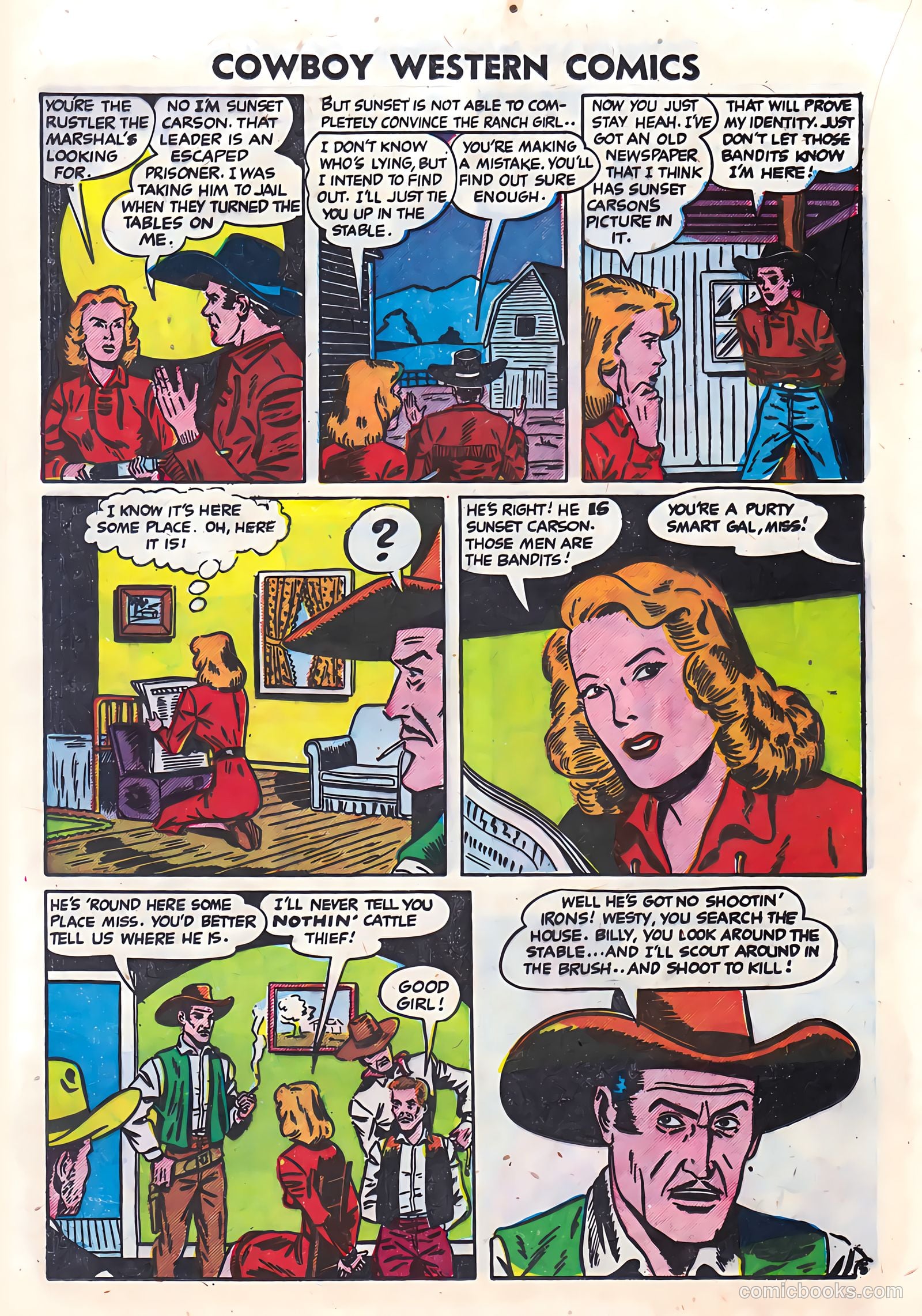 Cowboy Western Comics #36 (1951) — page 16 of 36