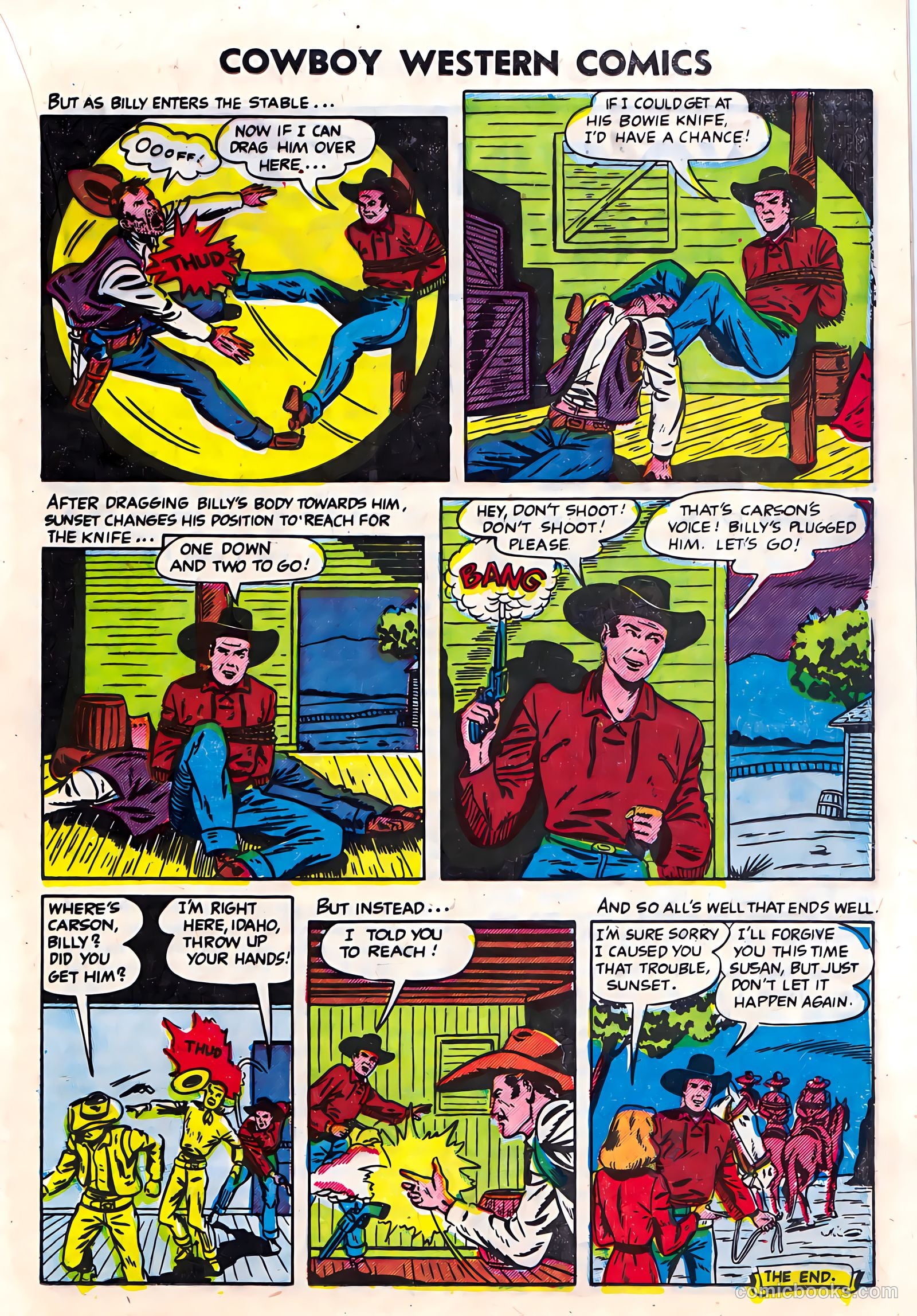 Cowboy Western Comics #36 (1951) — page 17 of 36
