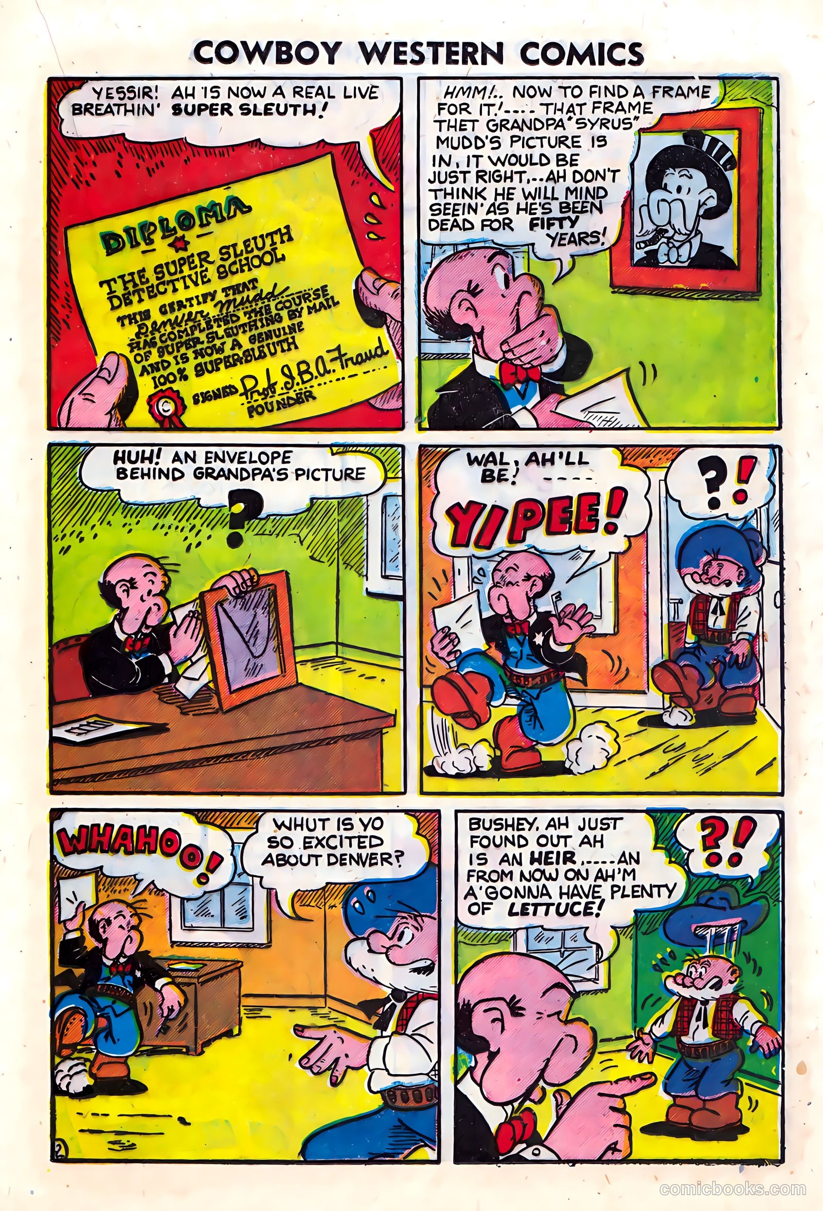 Cowboy Western Comics #36 (1951) — page 21 of 36