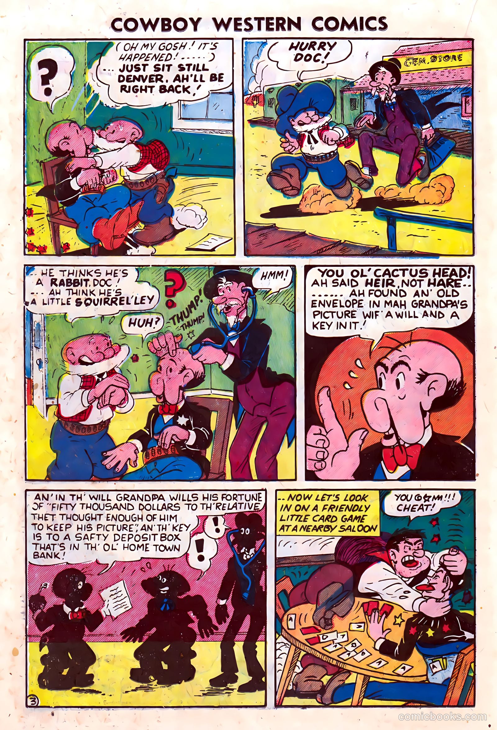 Cowboy Western Comics #36 (1951) — page 22 of 36