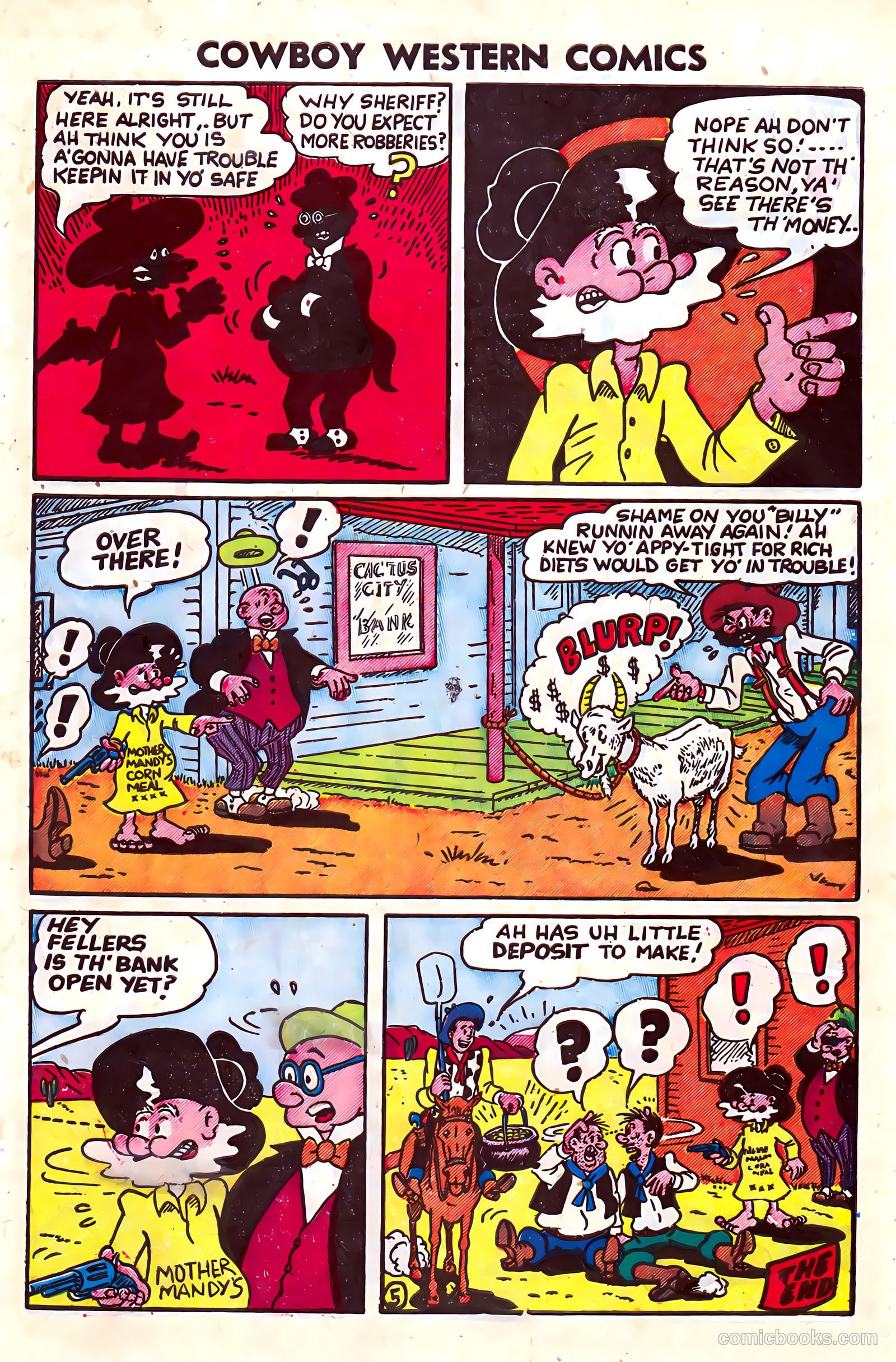 Cowboy Western Comics #36 (1951) — page 34 of 36