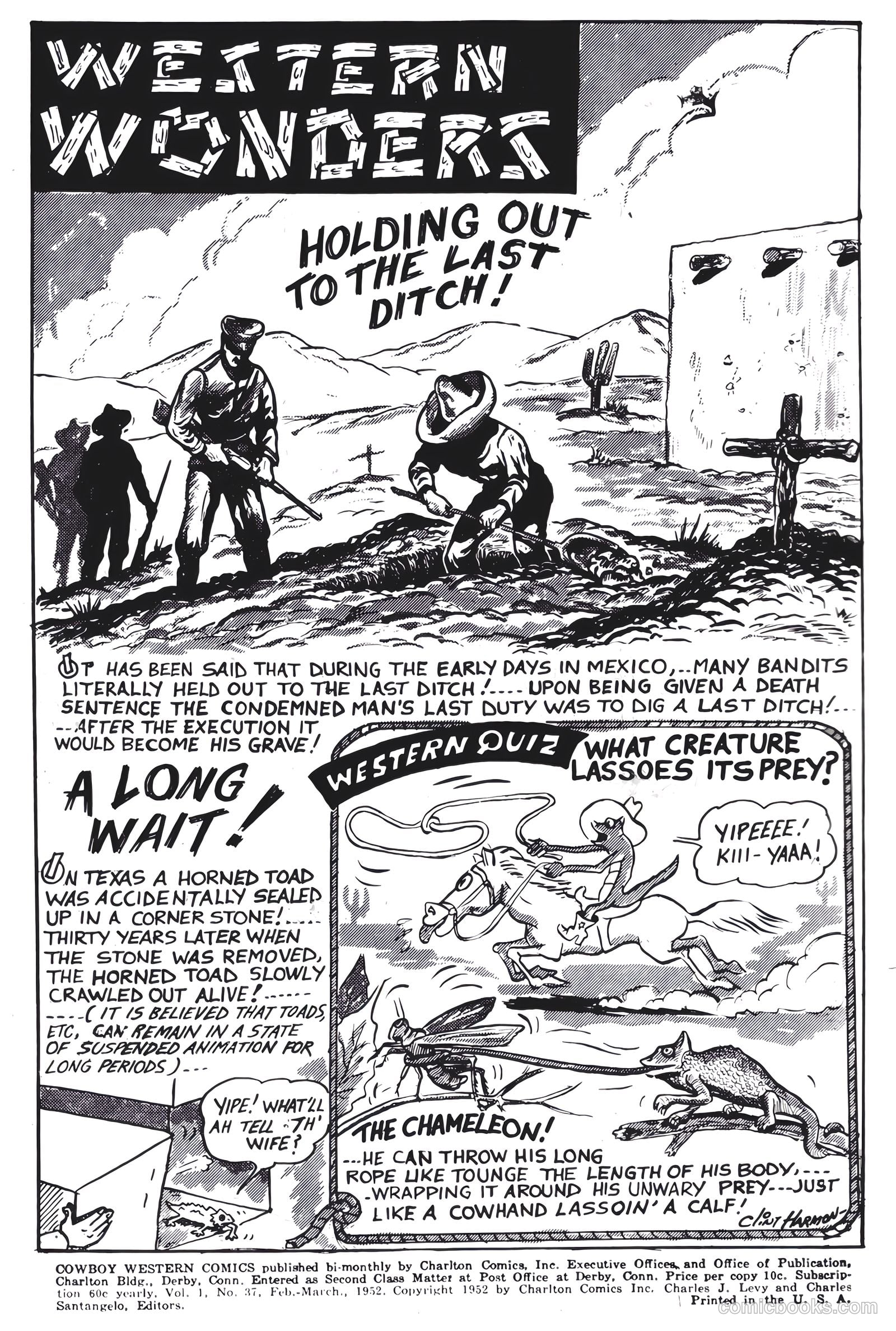 Cowboy Western Comics #37 (1952) — page 2 of 36