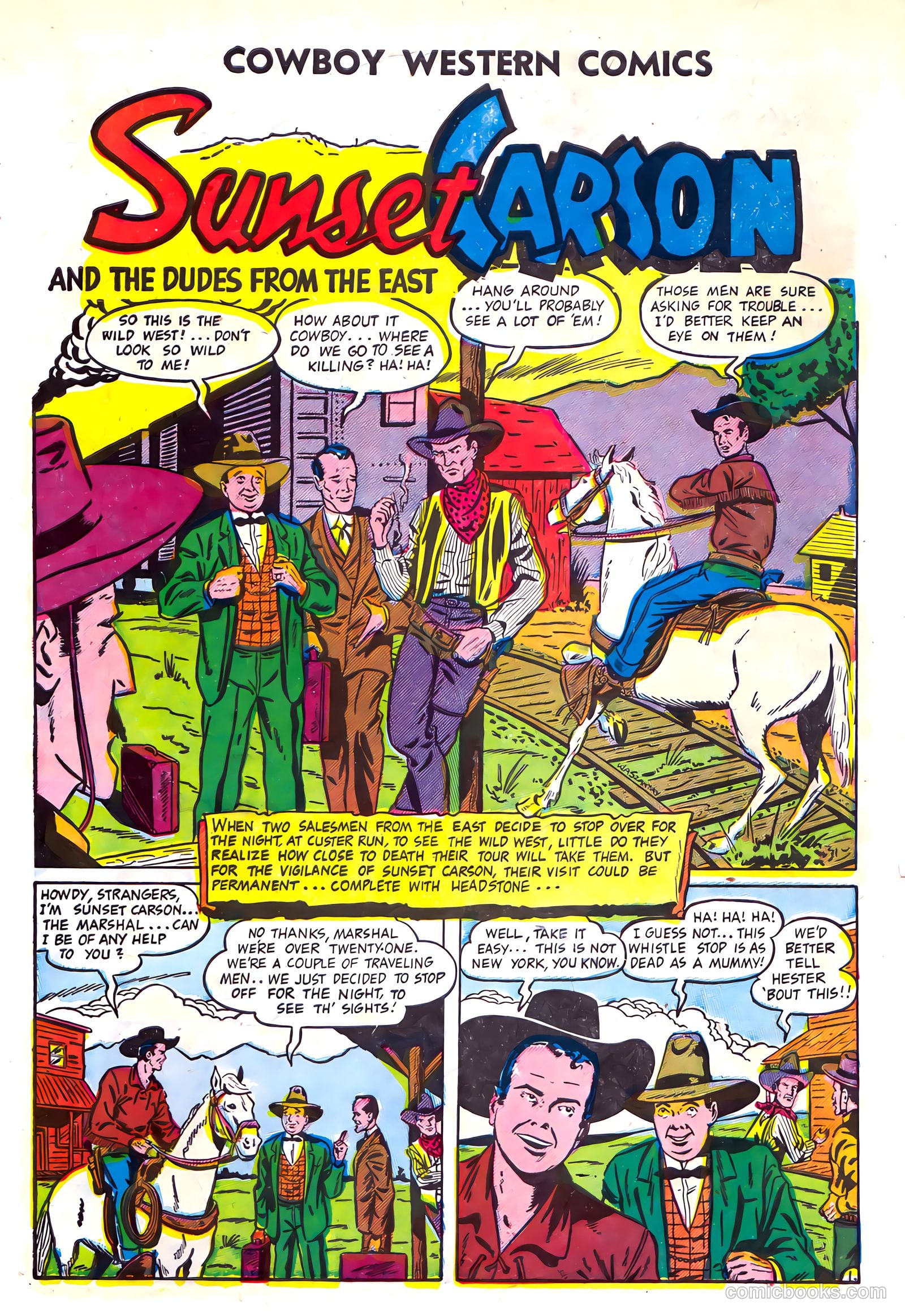Cowboy Western Comics #37 (1952) — page 3 of 36