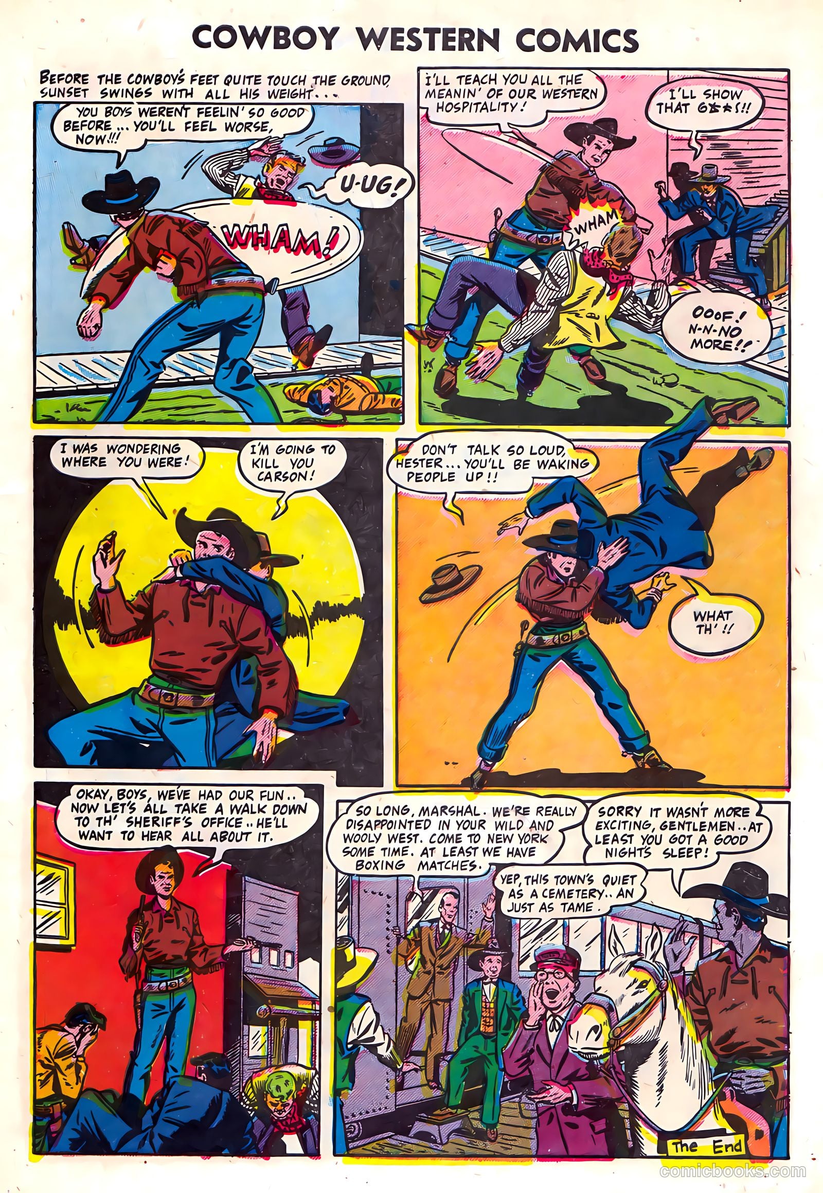 Cowboy Western Comics #37 (1952) — page 7 of 36