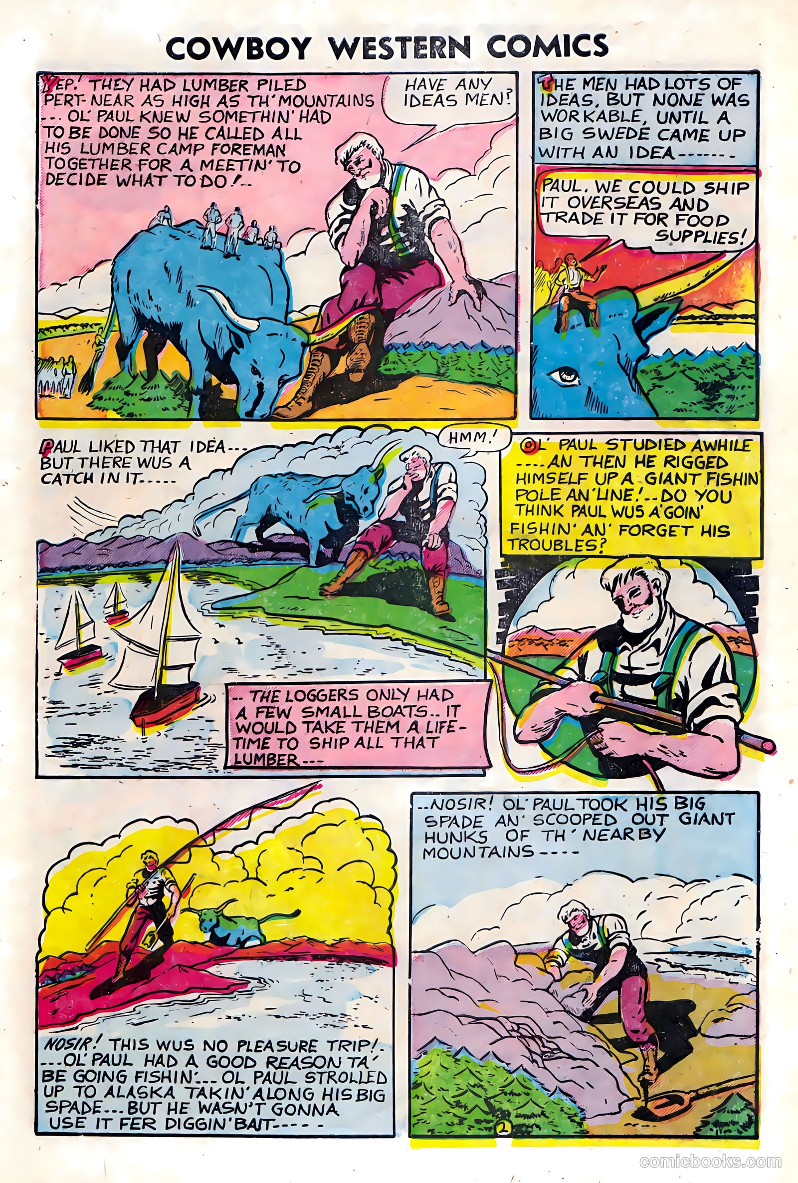 Cowboy Western Comics #37 (1952) — page 9 of 36