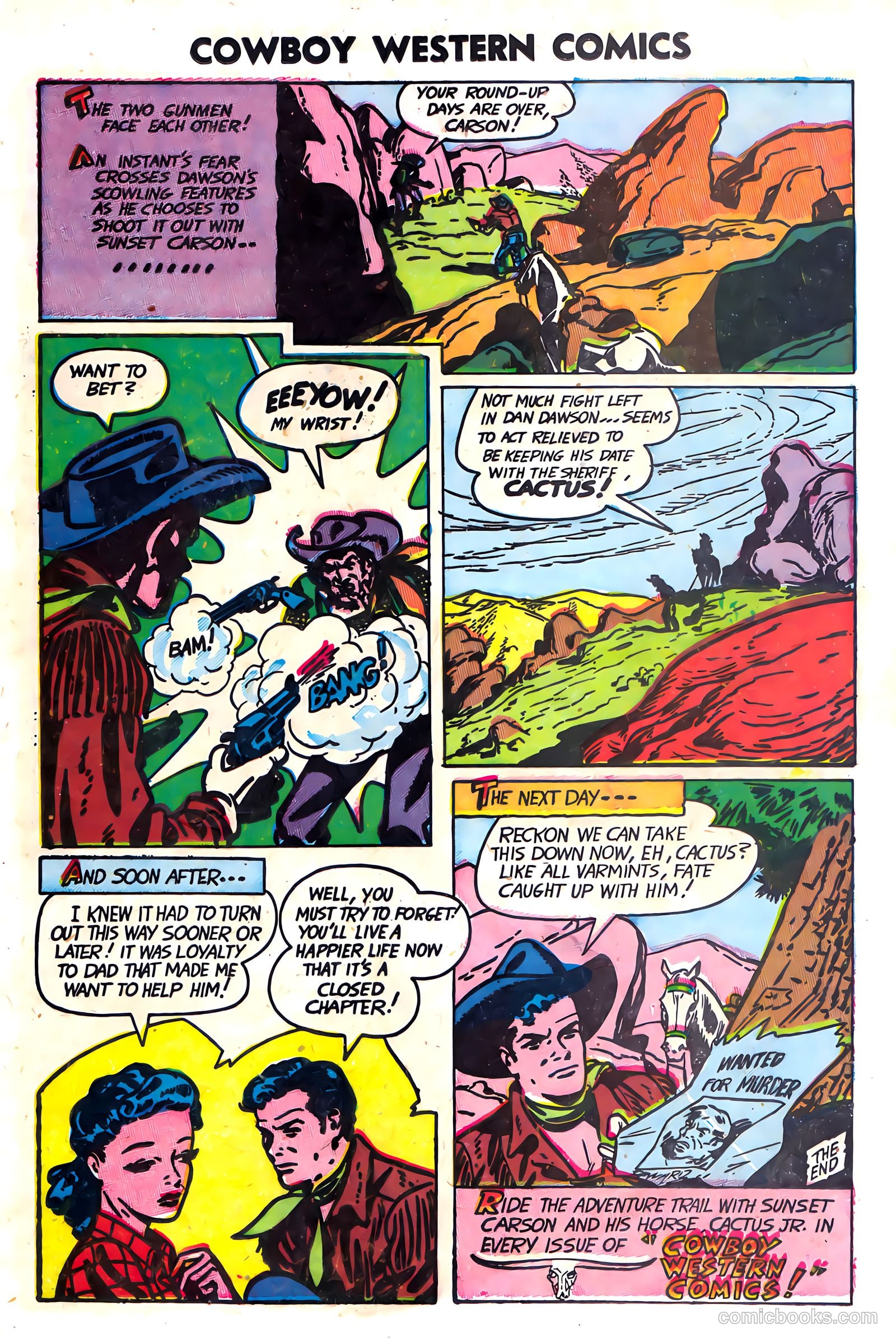 Cowboy Western Comics #37 (1952) — page 17 of 36