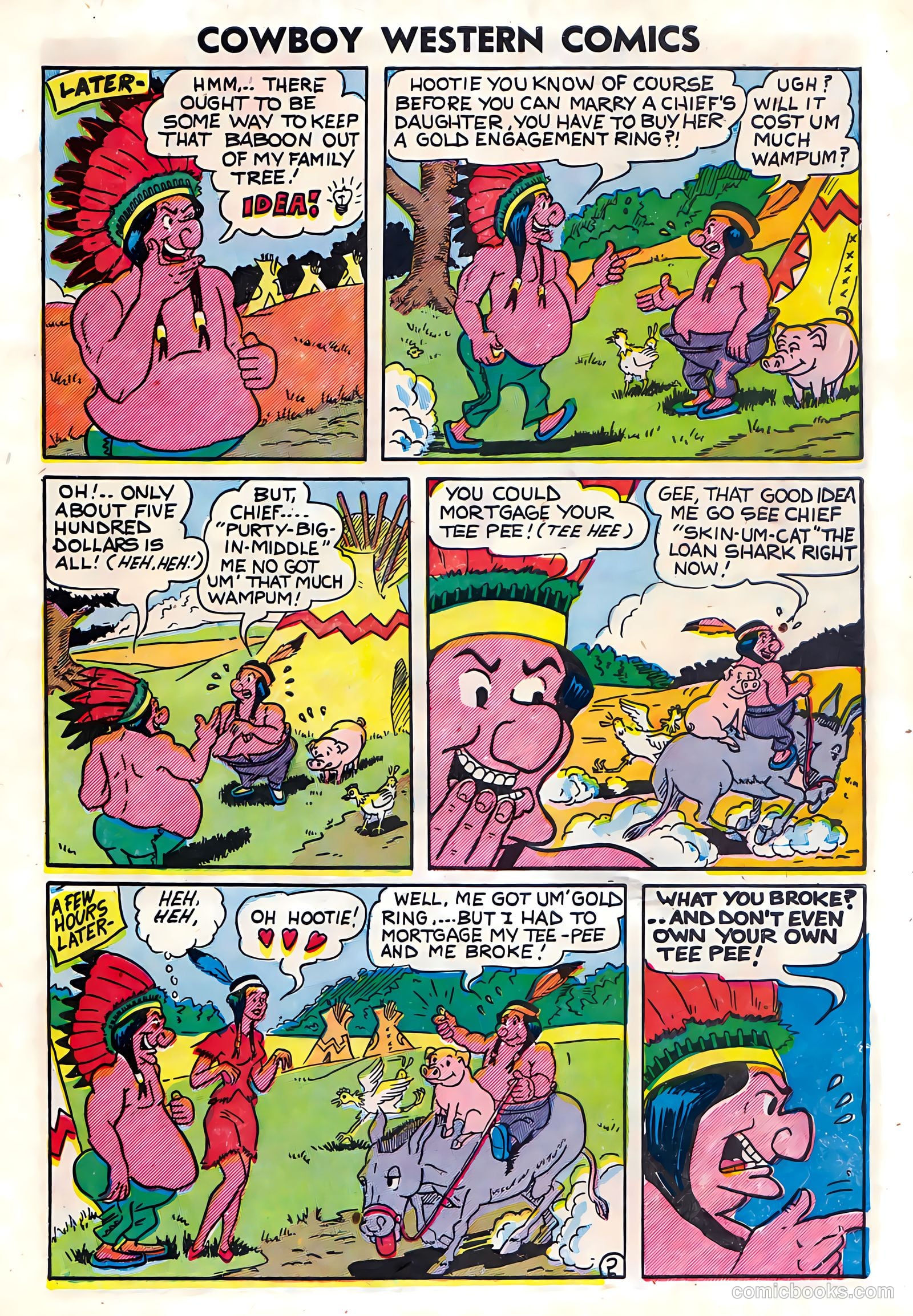 Cowboy Western Comics #37 (1952) — page 27 of 36