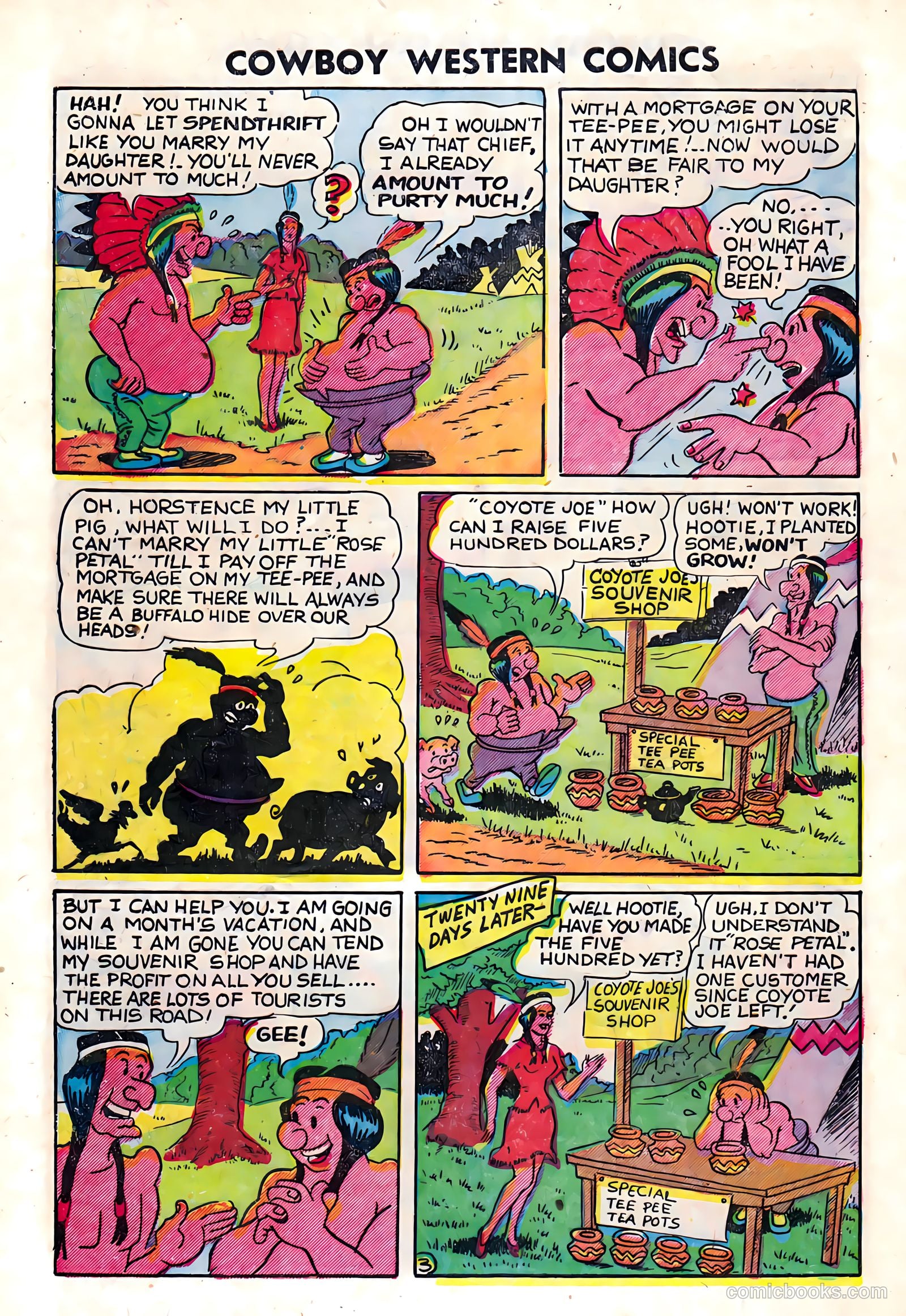 Cowboy Western Comics #37 (1952) — page 28 of 36