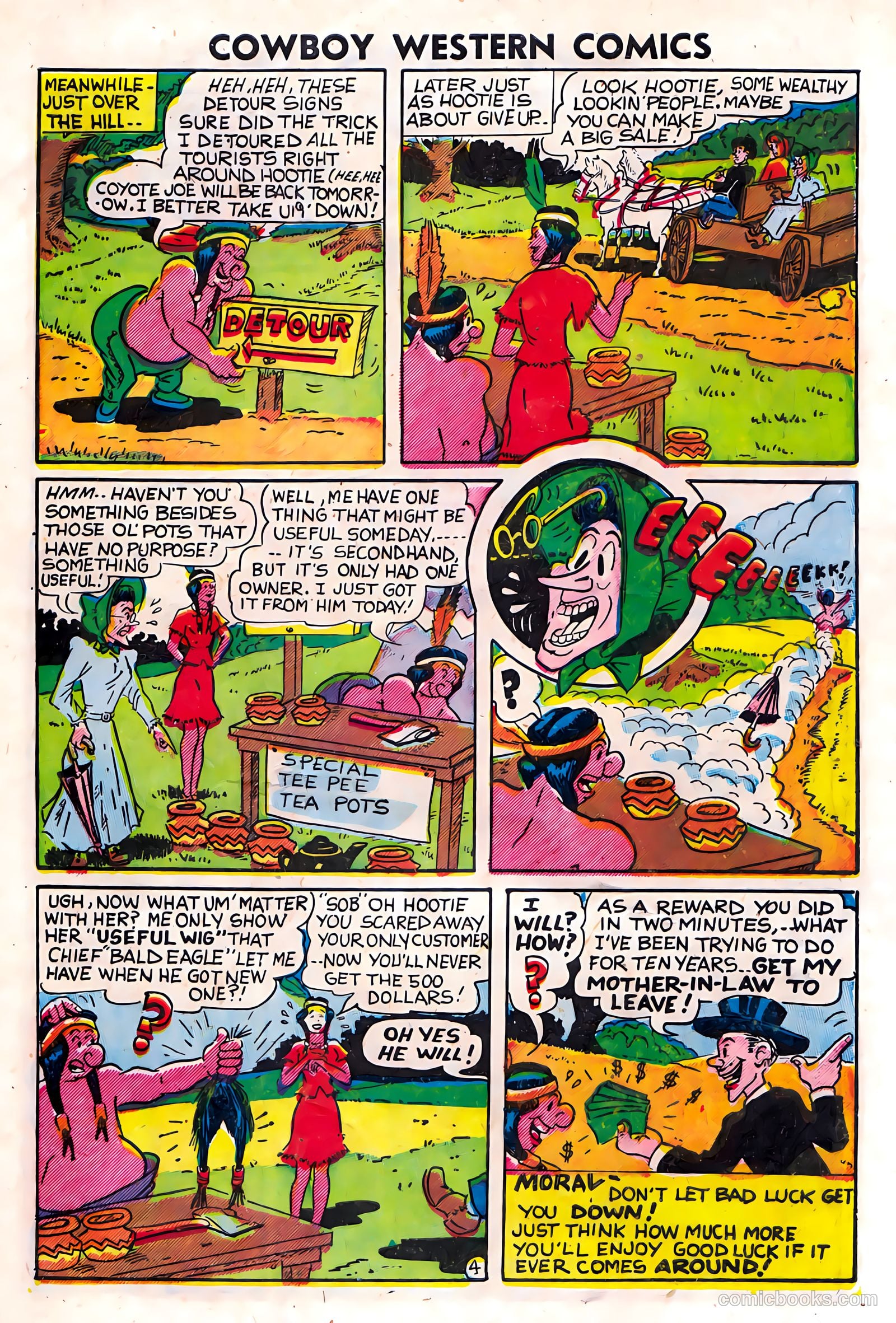 Cowboy Western Comics #37 (1952) — page 29 of 36